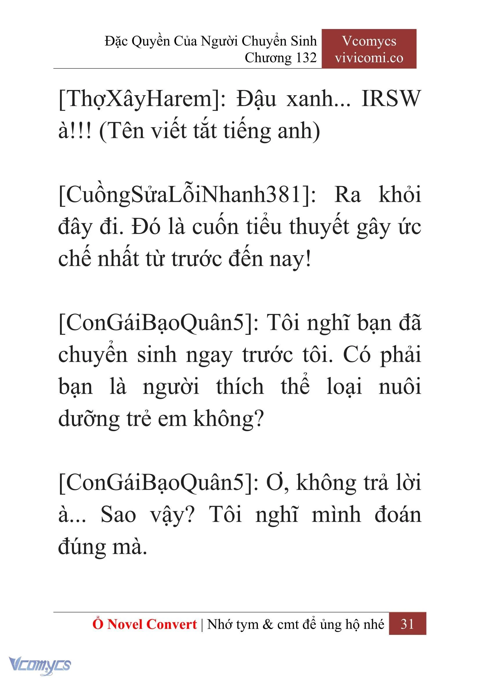 [Novel] Đặc Quyền Của Người Chuyển Sinh Chapter 132 - Trang 34