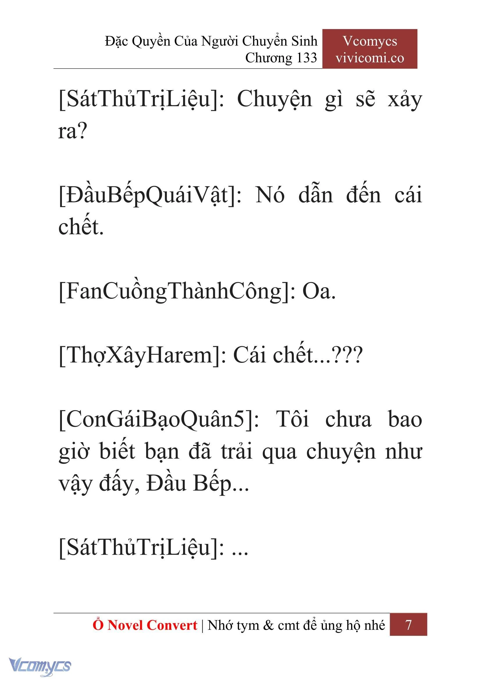 [Novel] Đặc Quyền Của Người Chuyển Sinh Chapter 133 - Trang 10