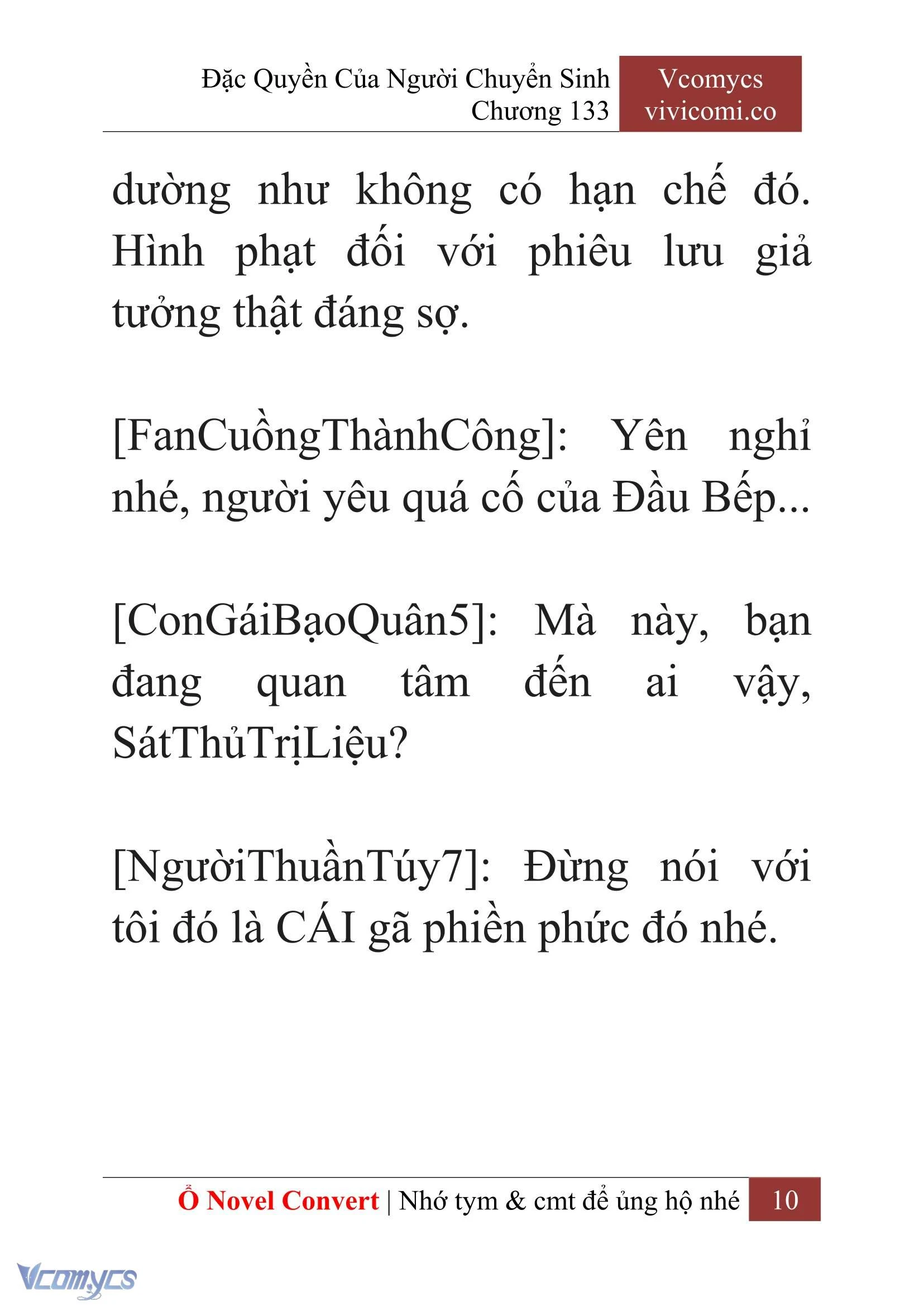 [Novel] Đặc Quyền Của Người Chuyển Sinh Chapter 133 - Trang 13