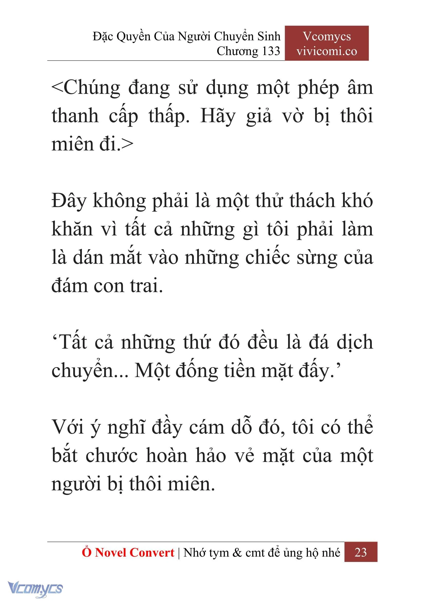 [Novel] Đặc Quyền Của Người Chuyển Sinh Chapter 133 - Trang 26