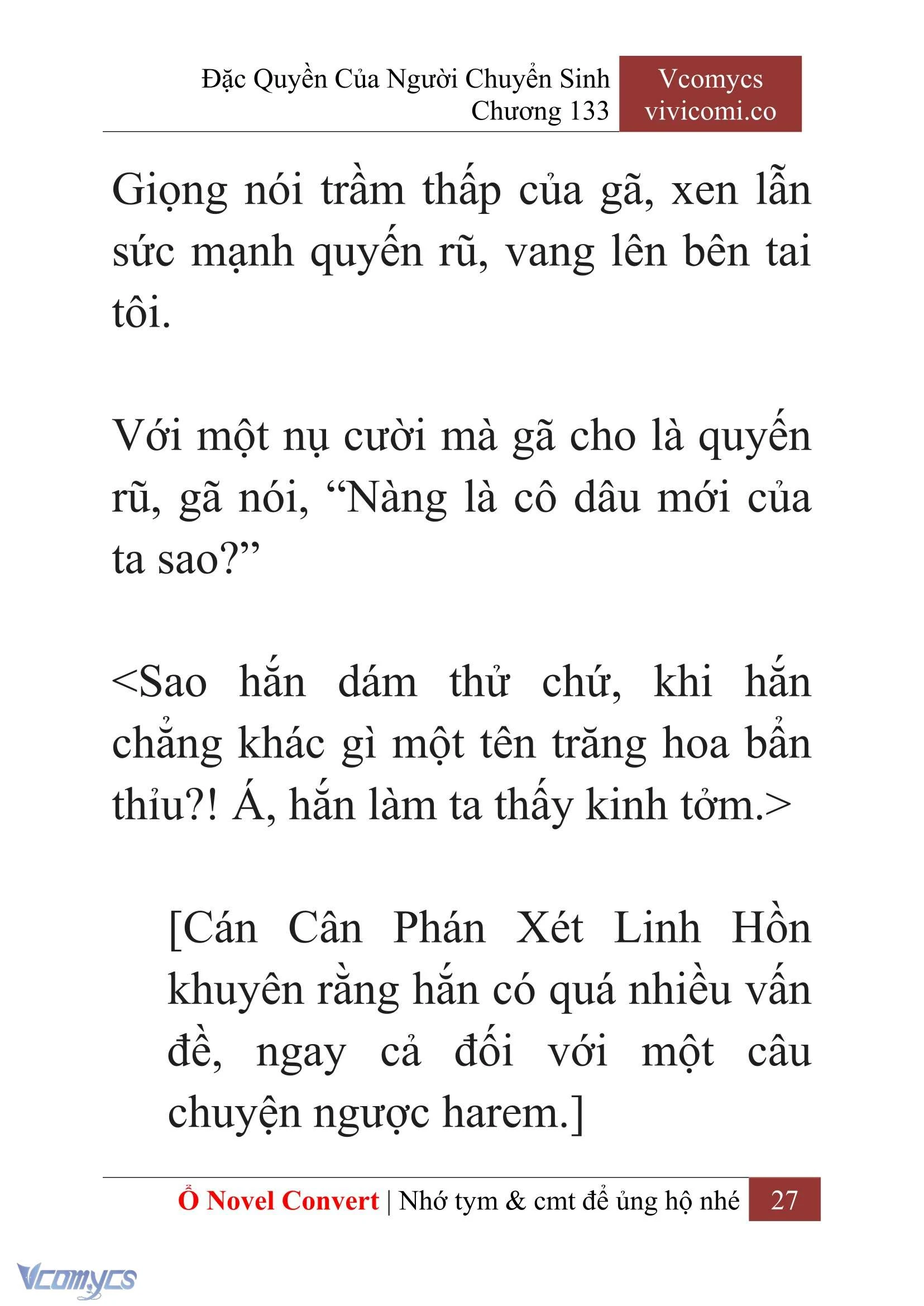 [Novel] Đặc Quyền Của Người Chuyển Sinh Chapter 133 - Trang 30