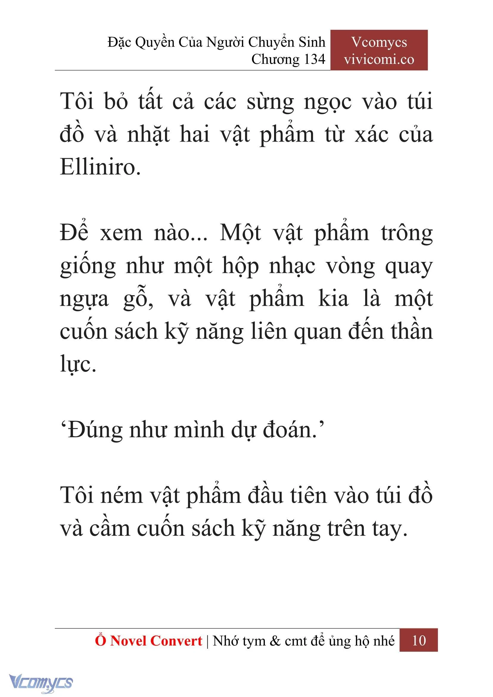 [Novel] Đặc Quyền Của Người Chuyển Sinh Chapter 134 - Trang 13