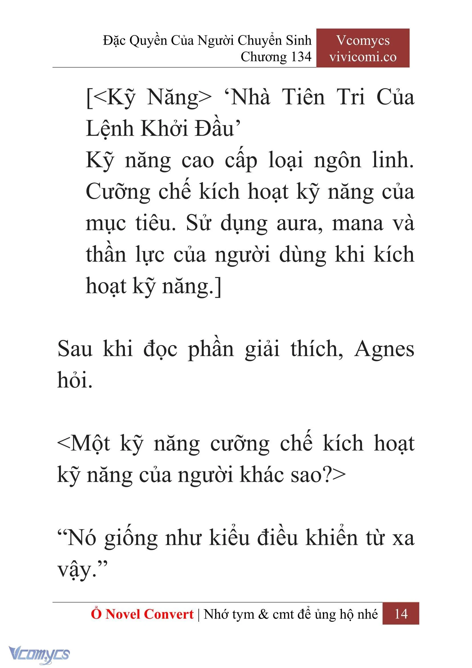 [Novel] Đặc Quyền Của Người Chuyển Sinh Chapter 134 - Trang 17
