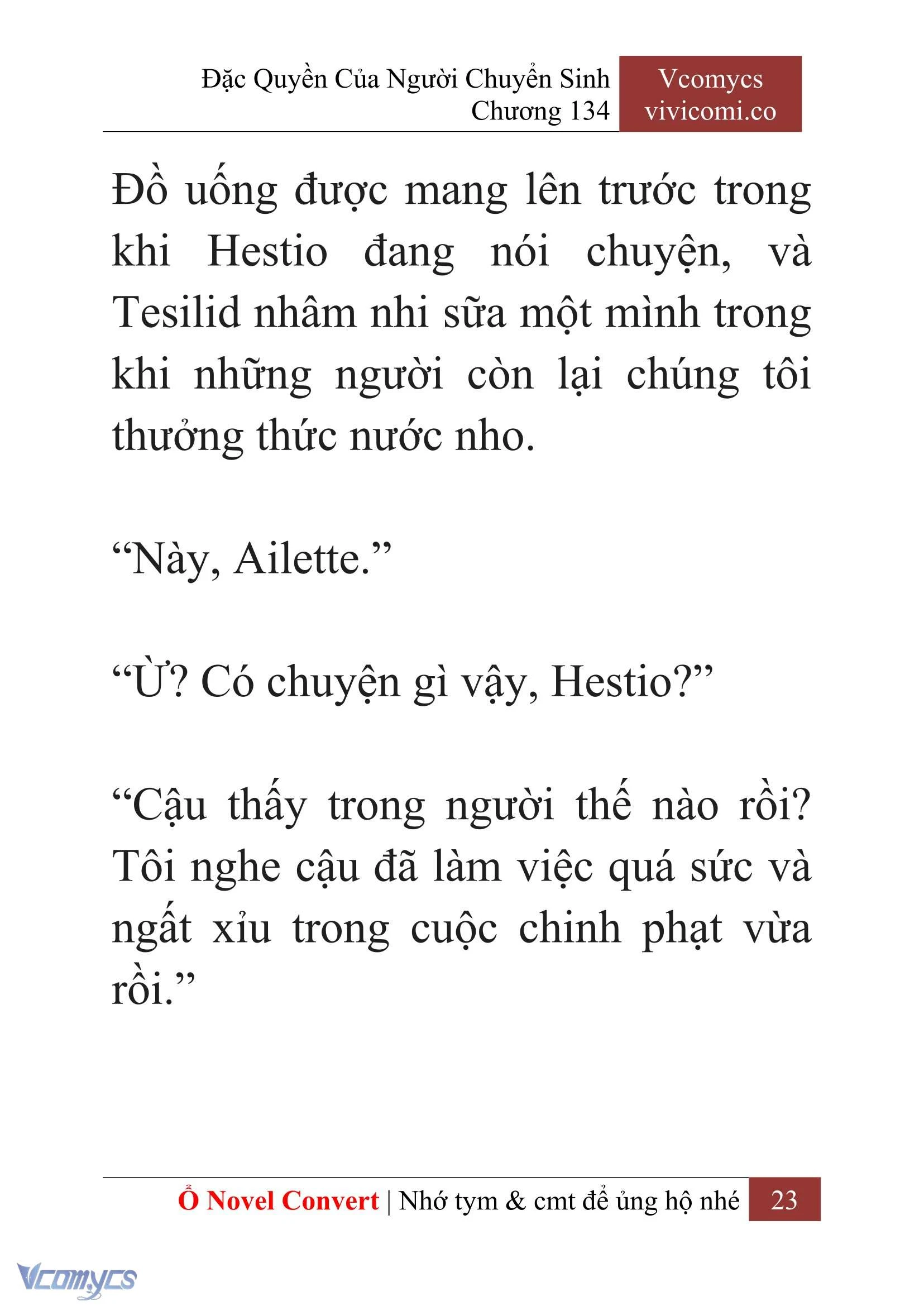 [Novel] Đặc Quyền Của Người Chuyển Sinh Chapter 134 - Trang 26