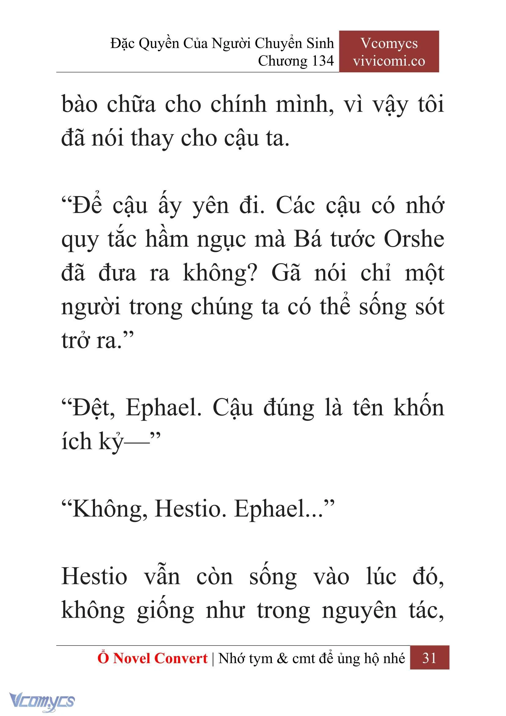 [Novel] Đặc Quyền Của Người Chuyển Sinh Chapter 134 - Trang 34