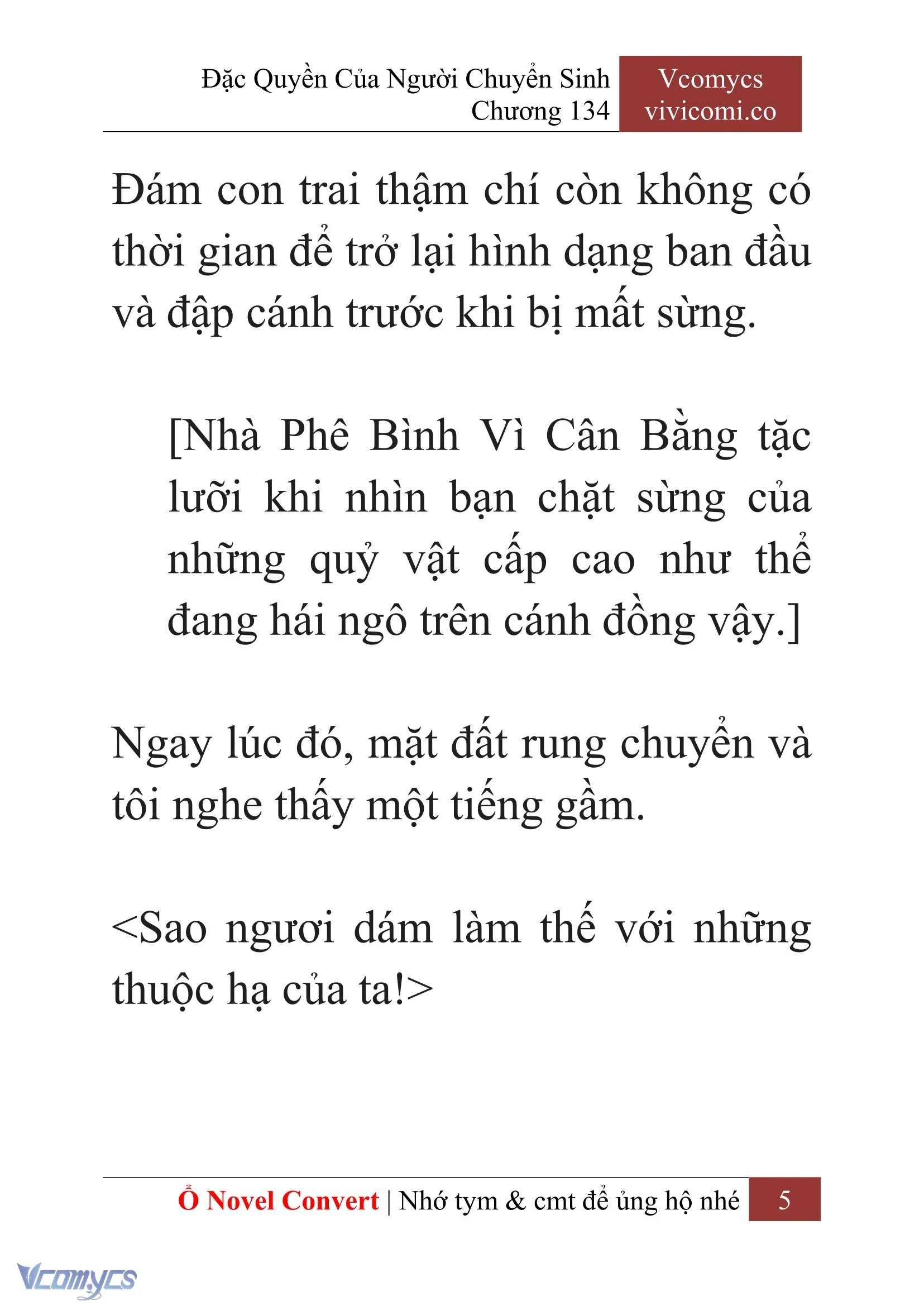 [Novel] Đặc Quyền Của Người Chuyển Sinh Chapter 134 - Trang 8