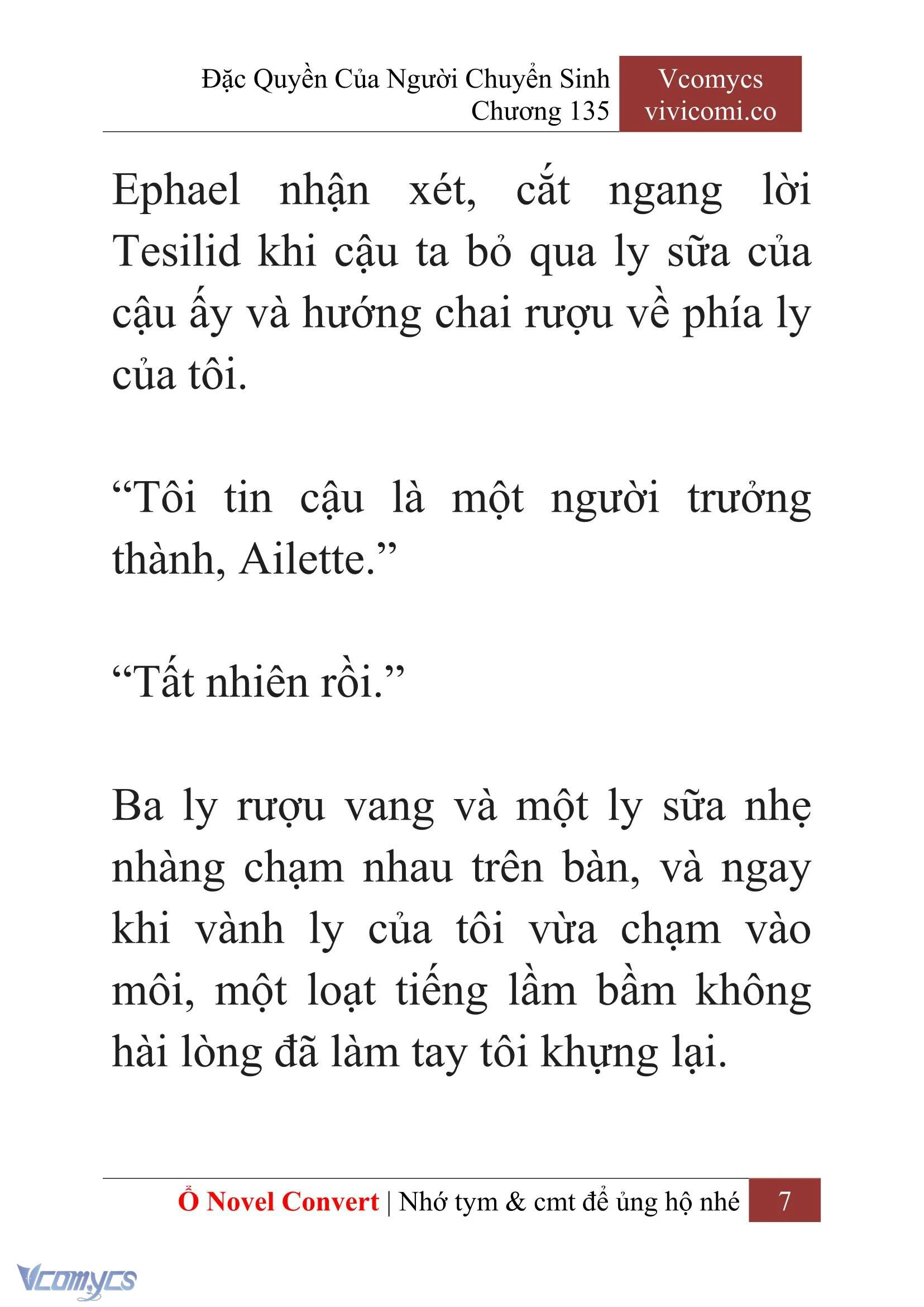 [Novel] Đặc Quyền Của Người Chuyển Sinh Chapter 135 - Trang 10