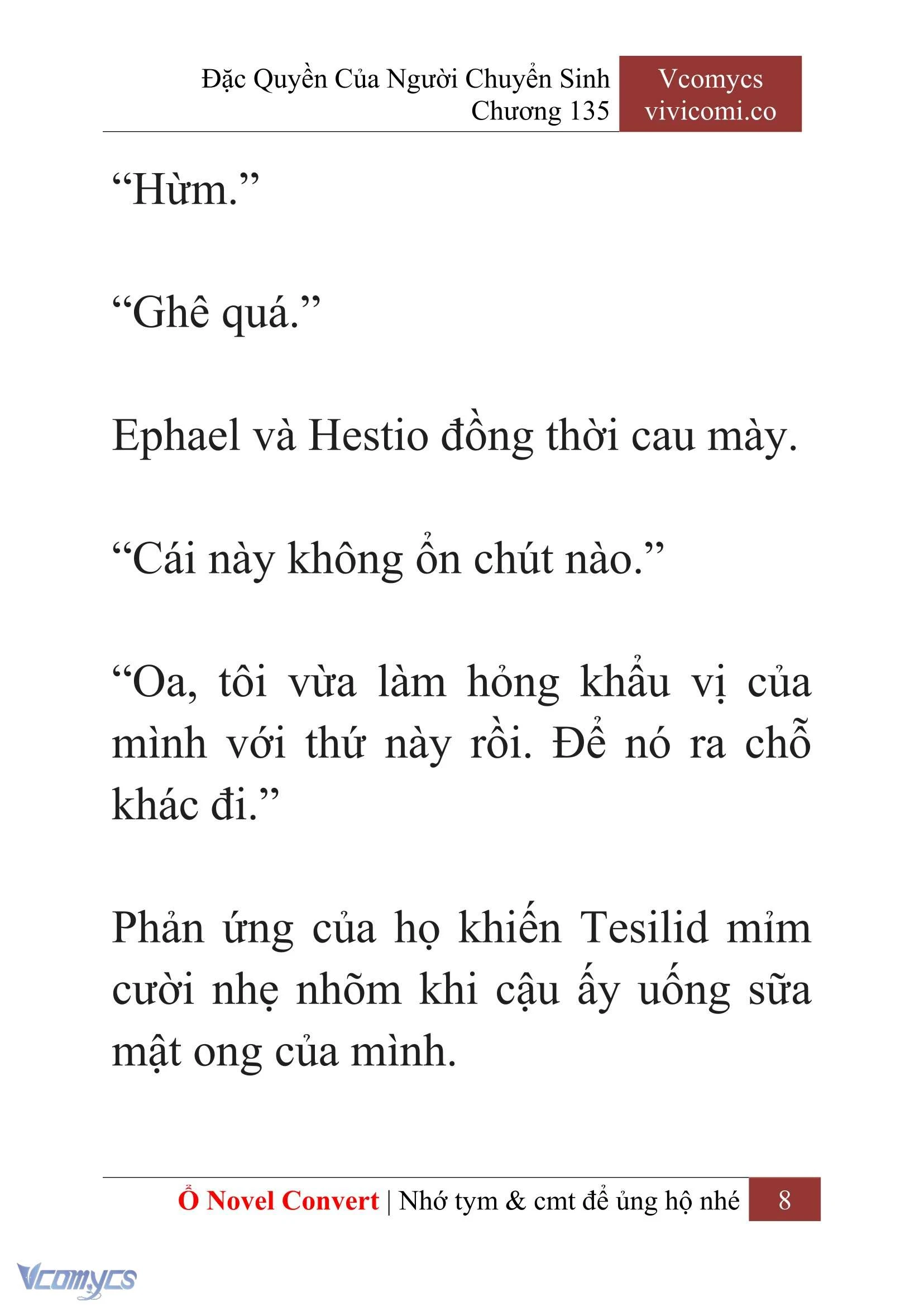 [Novel] Đặc Quyền Của Người Chuyển Sinh Chapter 135 - Trang 11