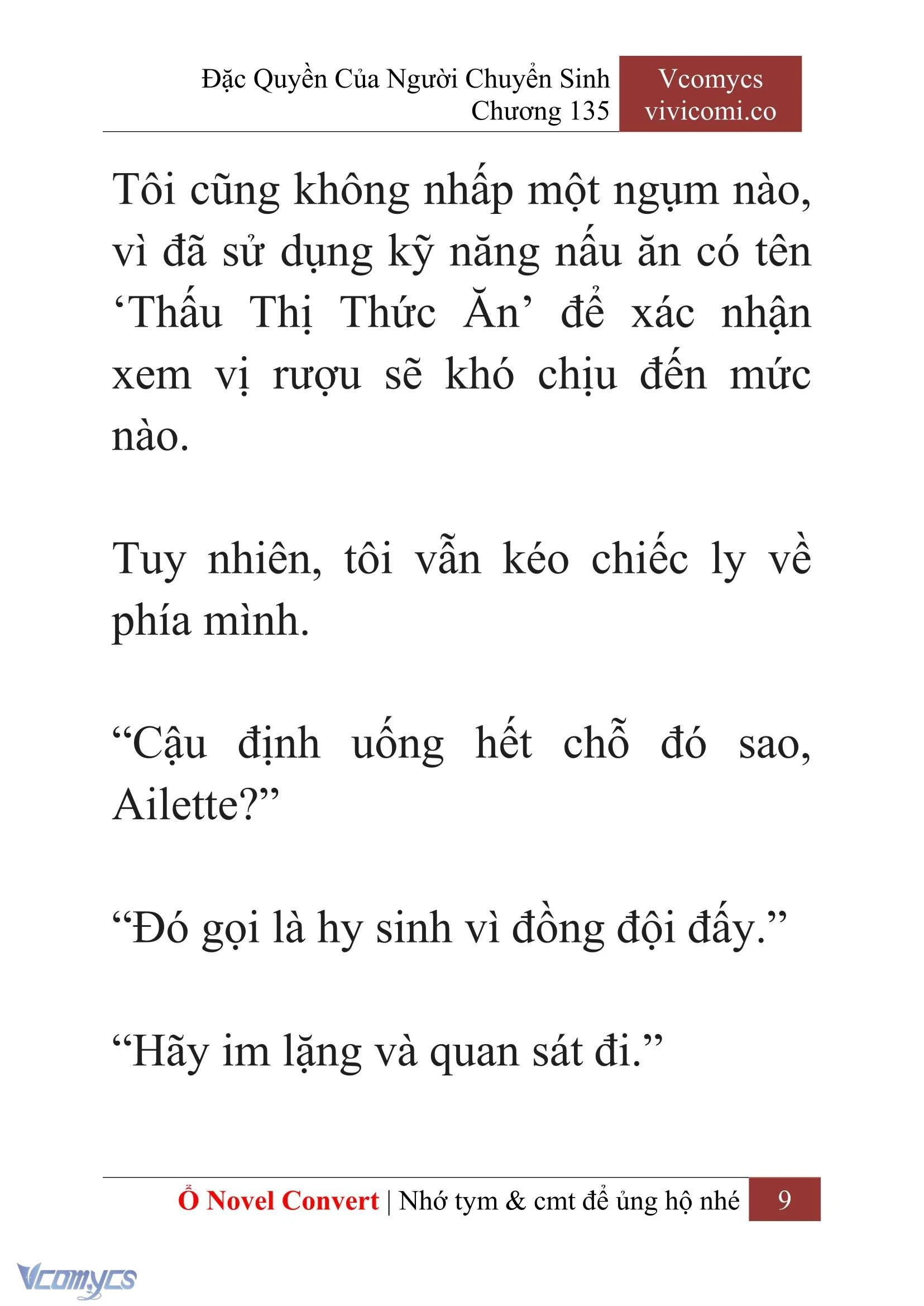 [Novel] Đặc Quyền Của Người Chuyển Sinh Chapter 135 - Trang 12