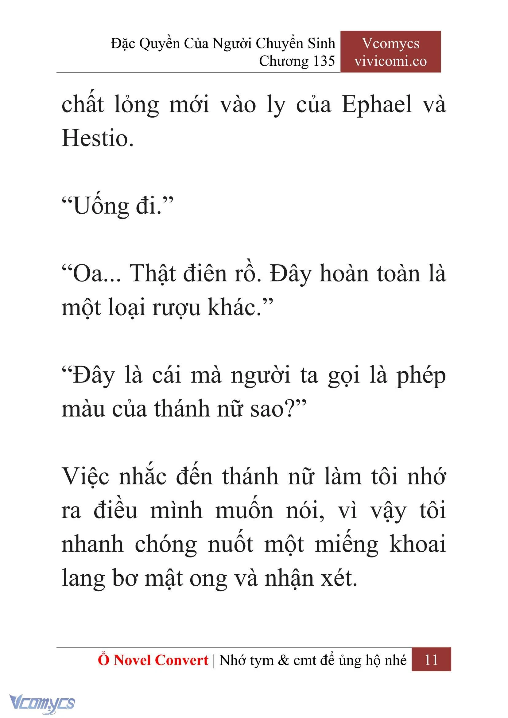 [Novel] Đặc Quyền Của Người Chuyển Sinh Chapter 135 - Trang 14