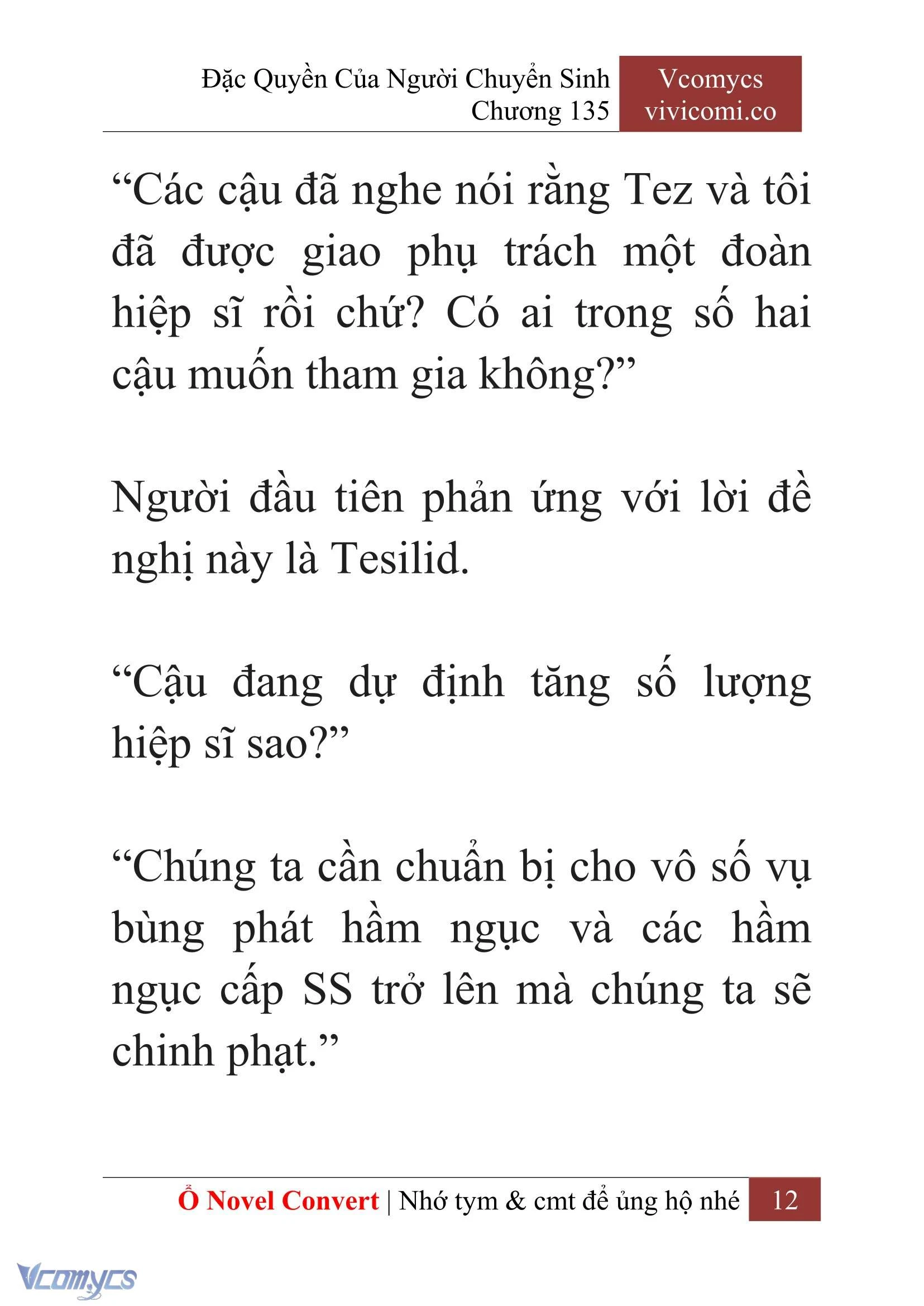 [Novel] Đặc Quyền Của Người Chuyển Sinh Chapter 135 - Trang 15