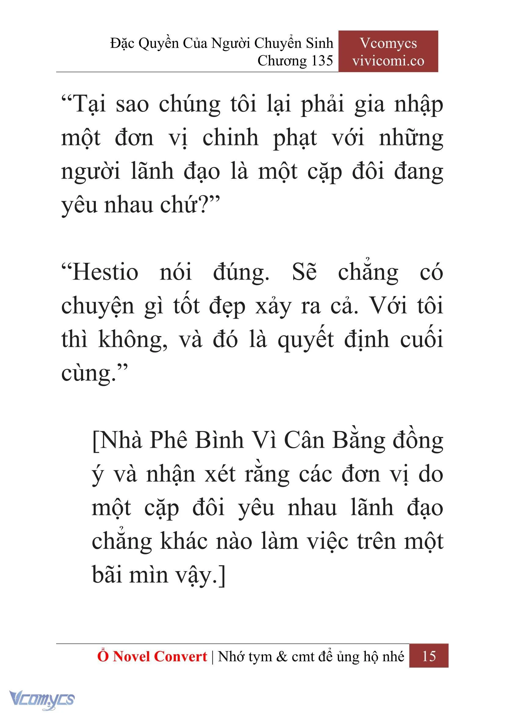 [Novel] Đặc Quyền Của Người Chuyển Sinh Chapter 135 - Trang 18
