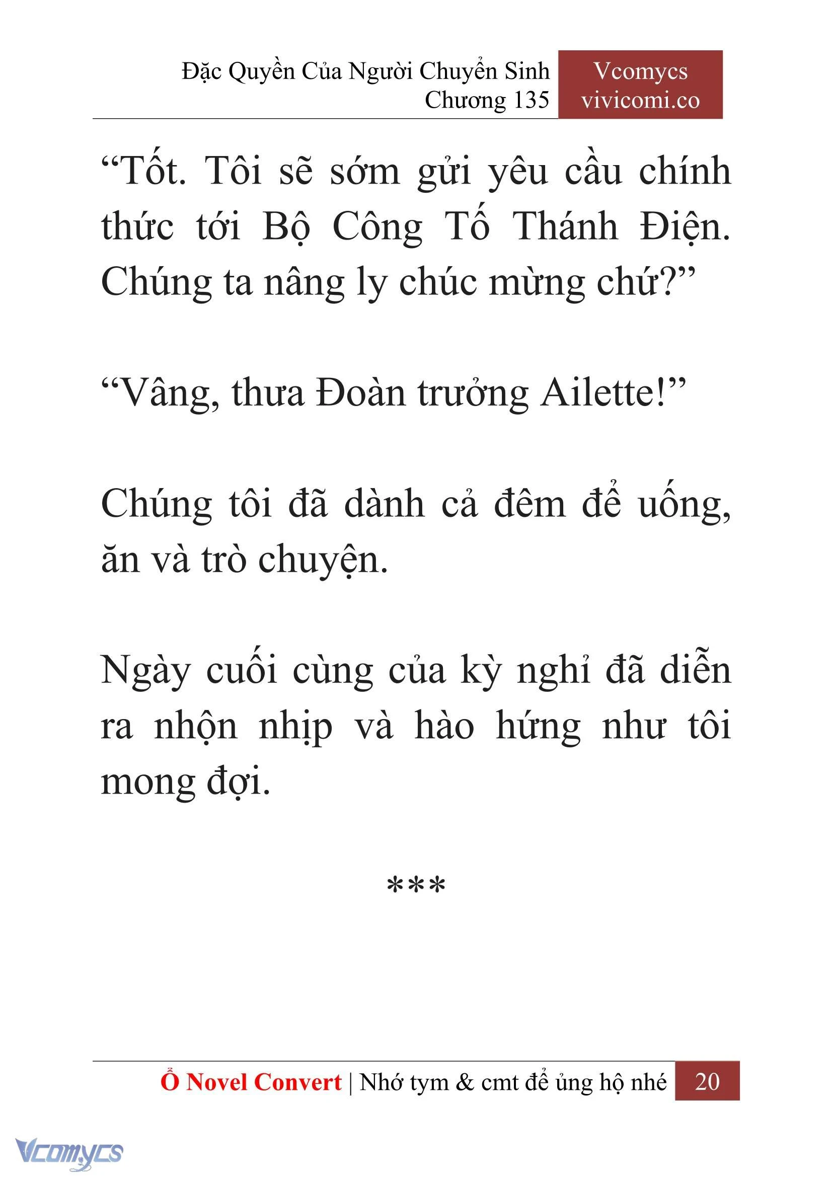 [Novel] Đặc Quyền Của Người Chuyển Sinh Chapter 135 - Trang 23