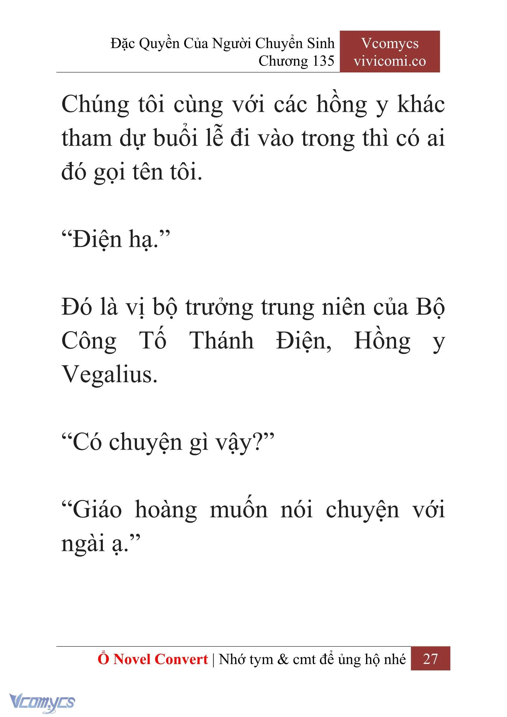 [Novel] Đặc Quyền Của Người Chuyển Sinh Chapter 135 - Trang 30