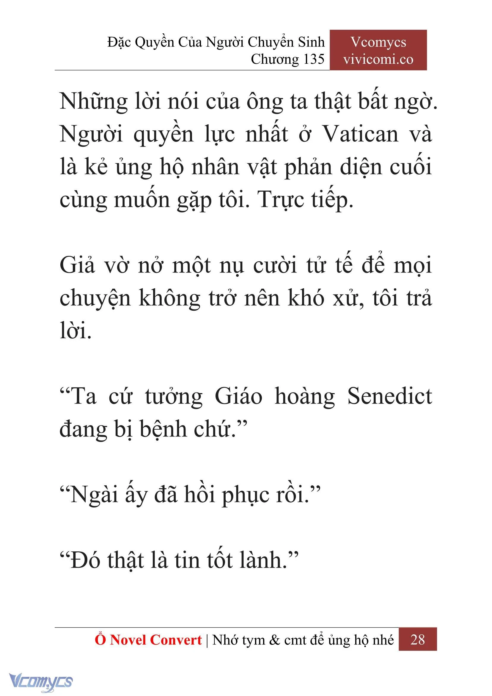 [Novel] Đặc Quyền Của Người Chuyển Sinh Chapter 135 - Trang 31