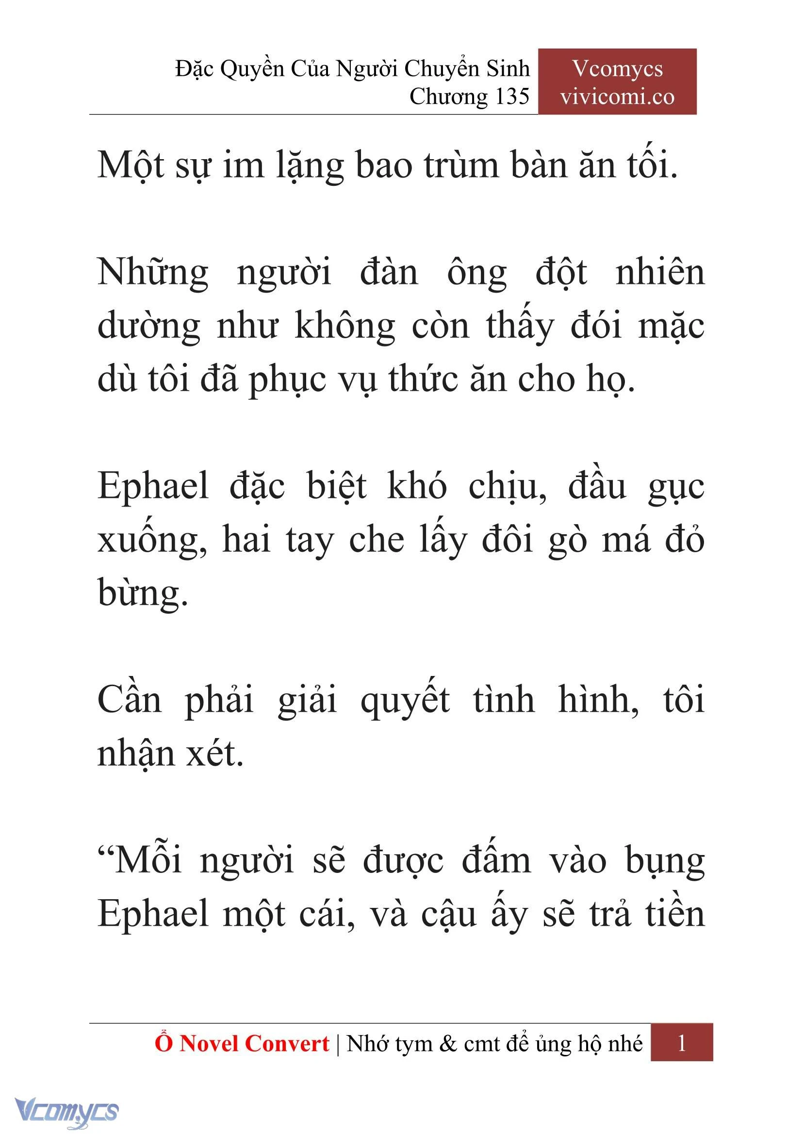 [Novel] Đặc Quyền Của Người Chuyển Sinh Chapter 135 - Trang 4