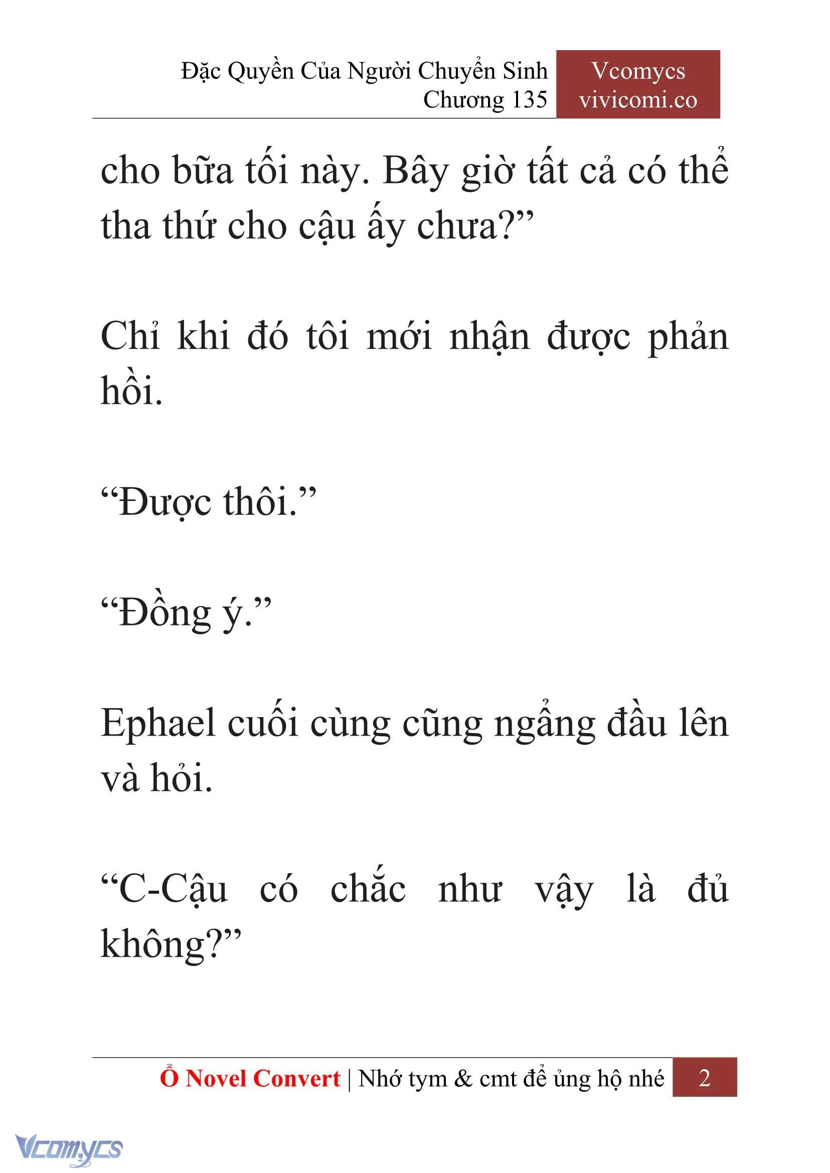 [Novel] Đặc Quyền Của Người Chuyển Sinh Chapter 135 - Trang 5