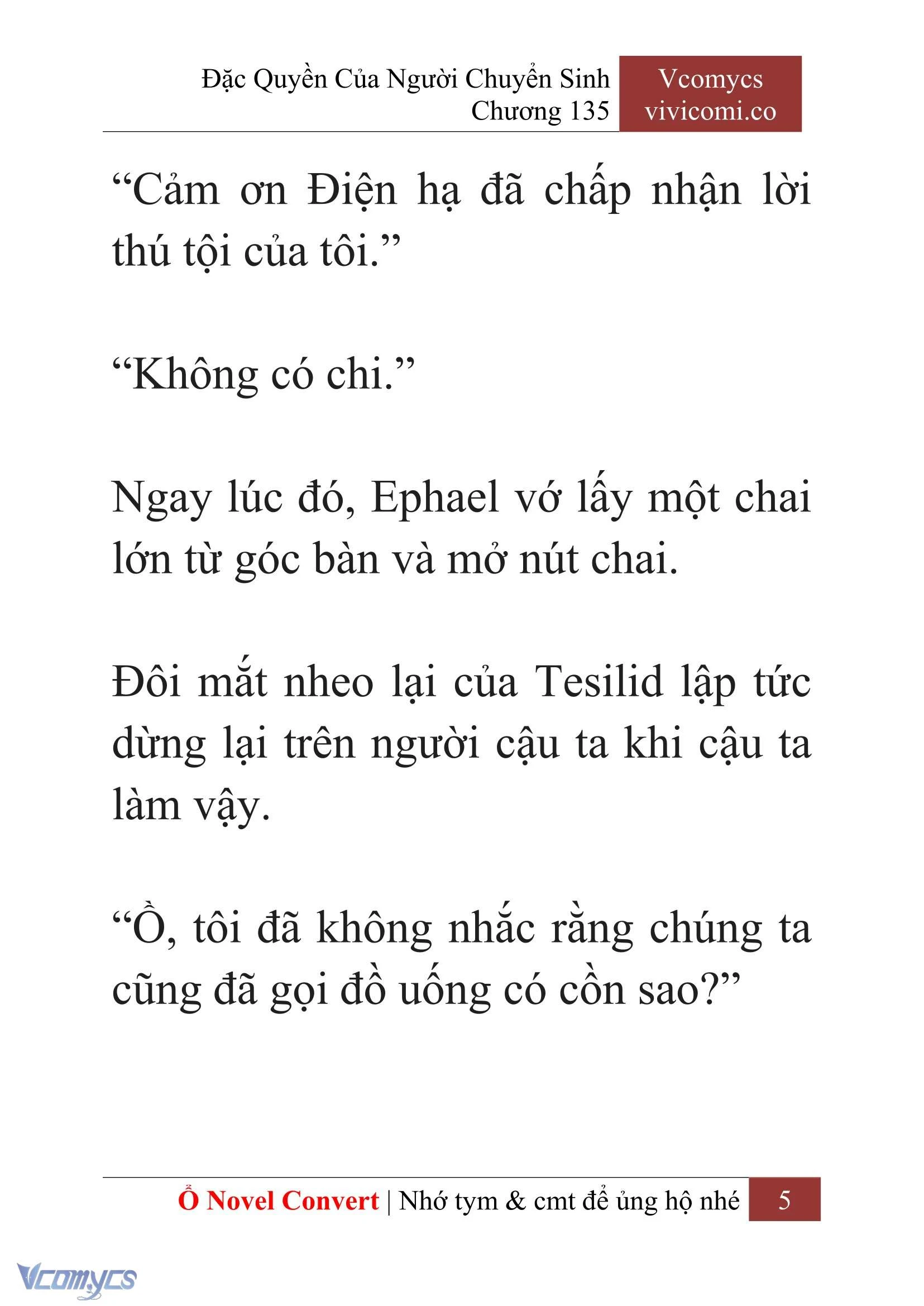 [Novel] Đặc Quyền Của Người Chuyển Sinh Chapter 135 - Trang 8