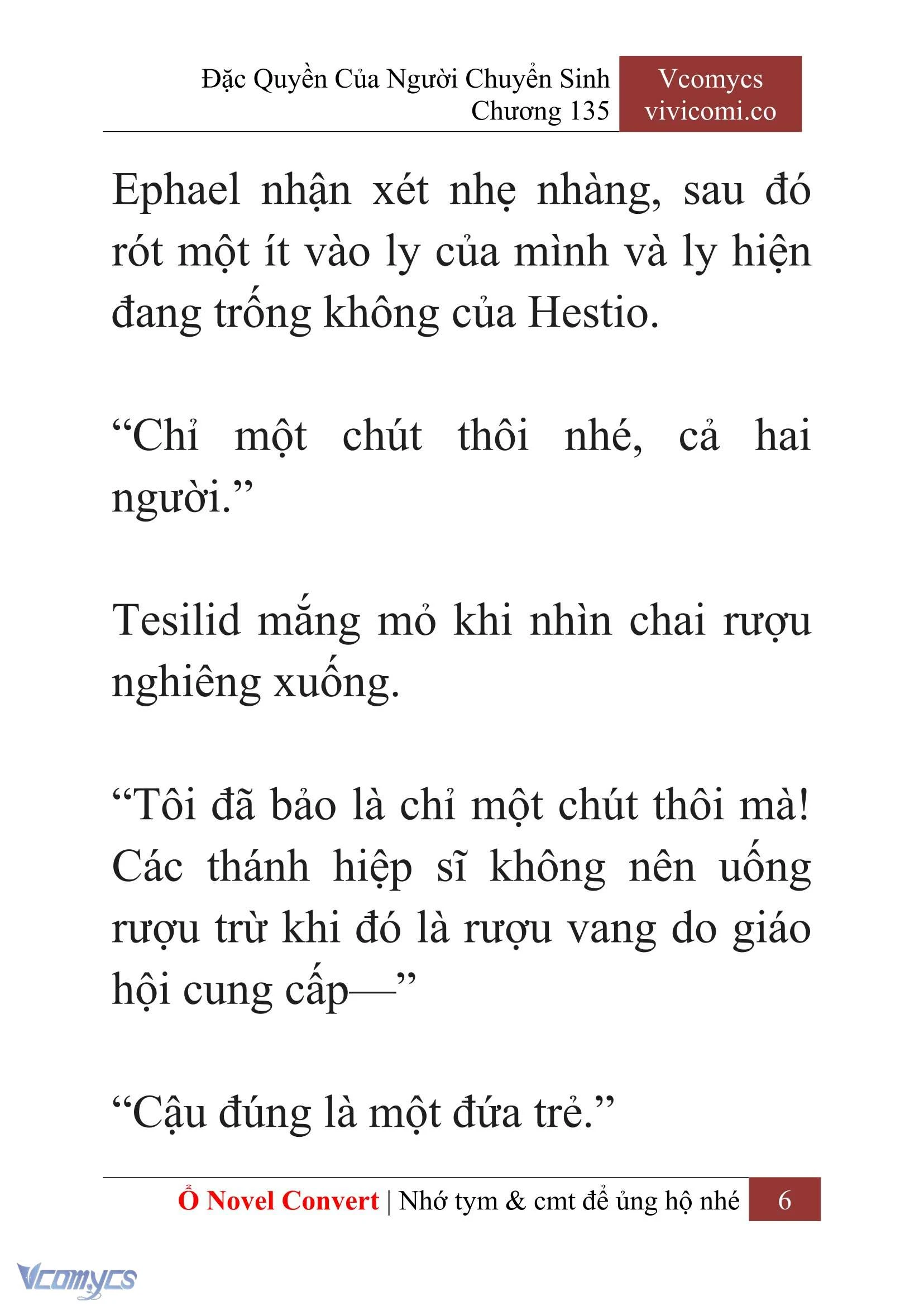 [Novel] Đặc Quyền Của Người Chuyển Sinh Chapter 135 - Trang 9