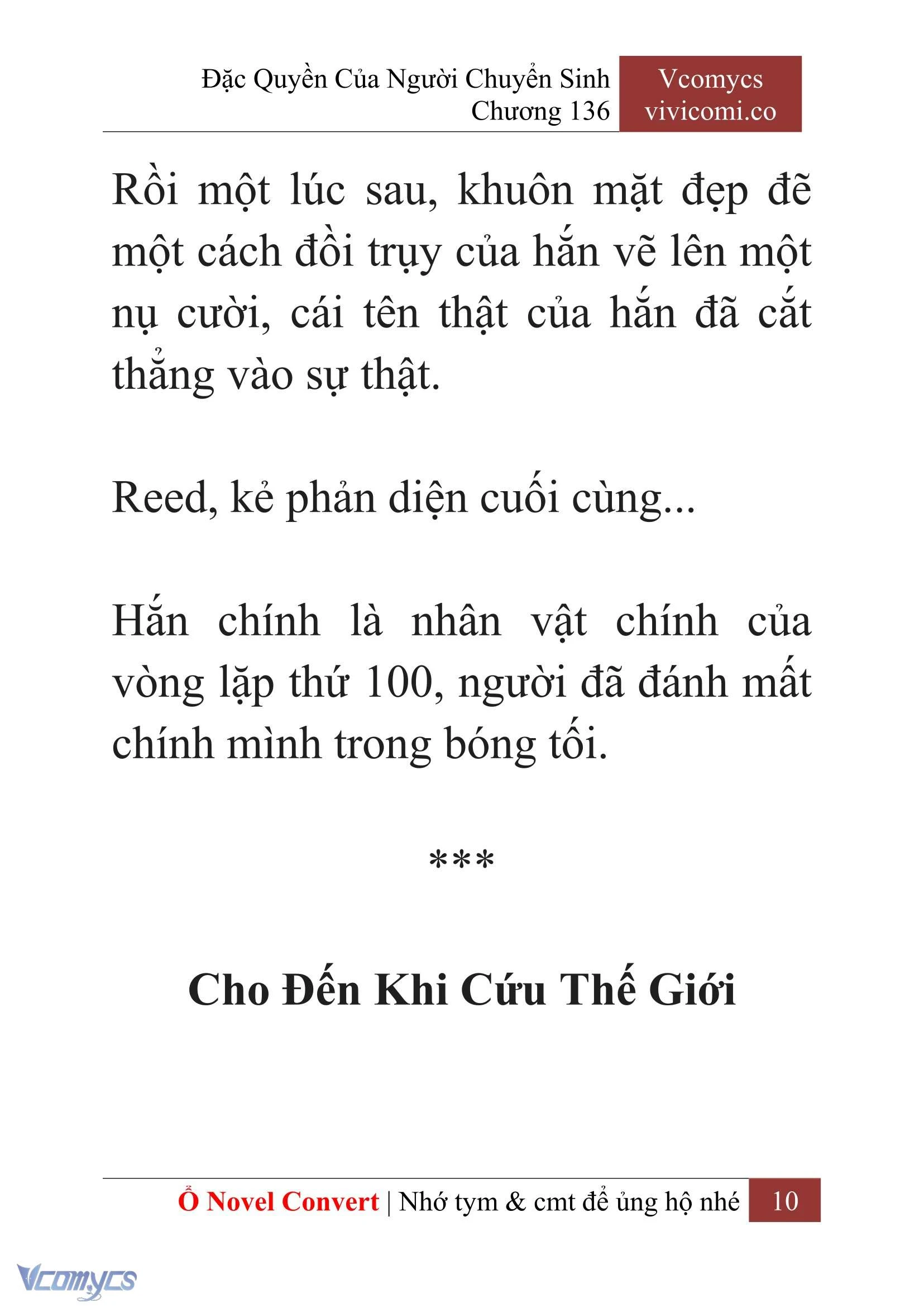[Novel] Đặc Quyền Của Người Chuyển Sinh Chapter 136 - Trang 13