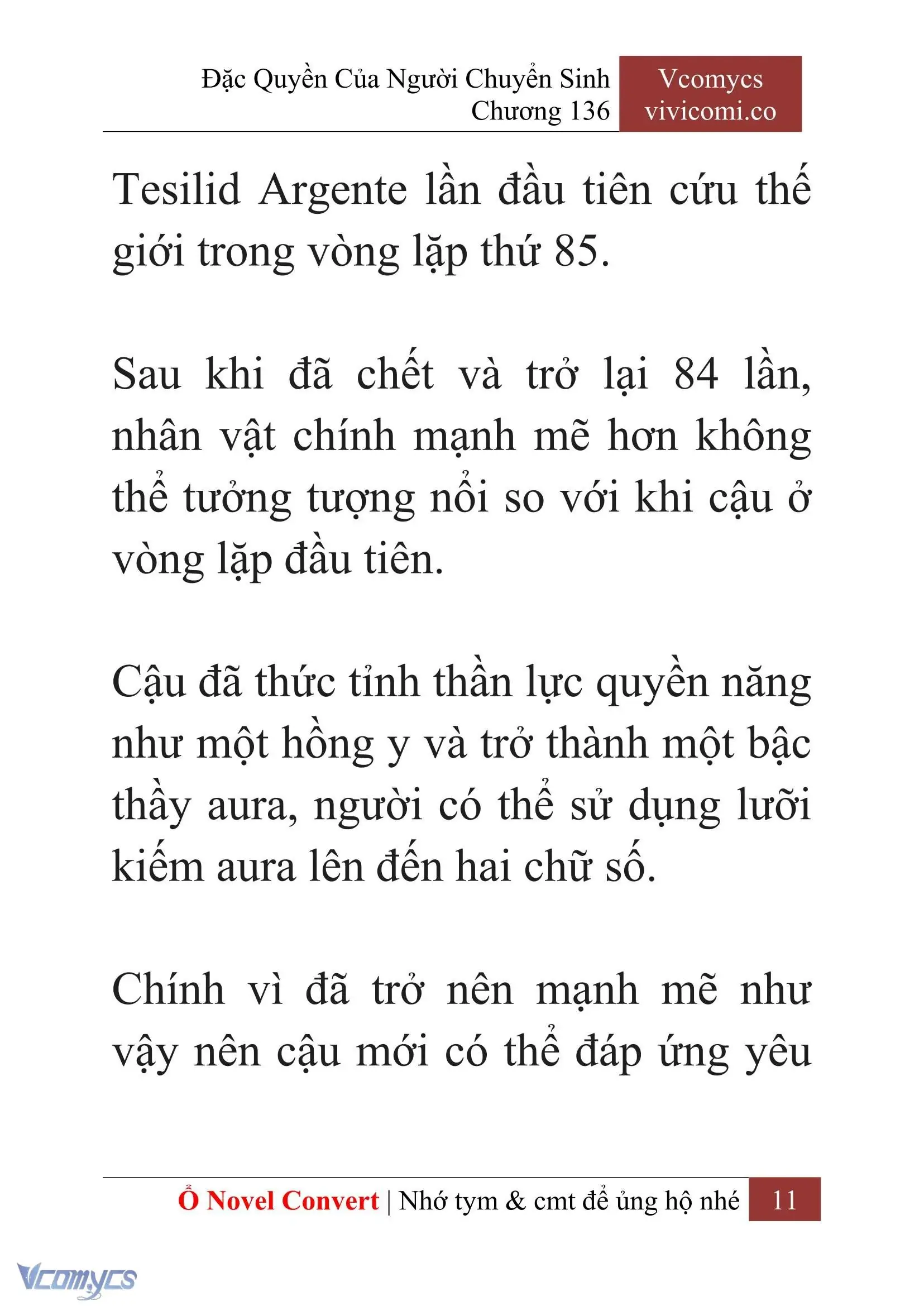 [Novel] Đặc Quyền Của Người Chuyển Sinh Chapter 136 - Trang 14
