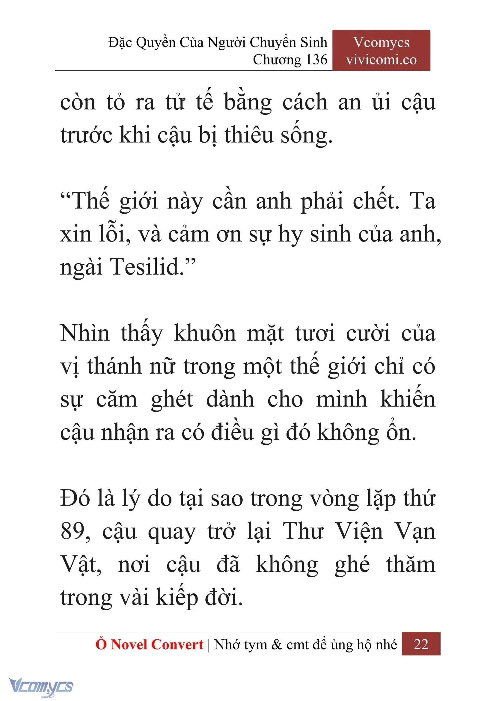 [Novel] Đặc Quyền Của Người Chuyển Sinh Chapter 136 - Trang 25