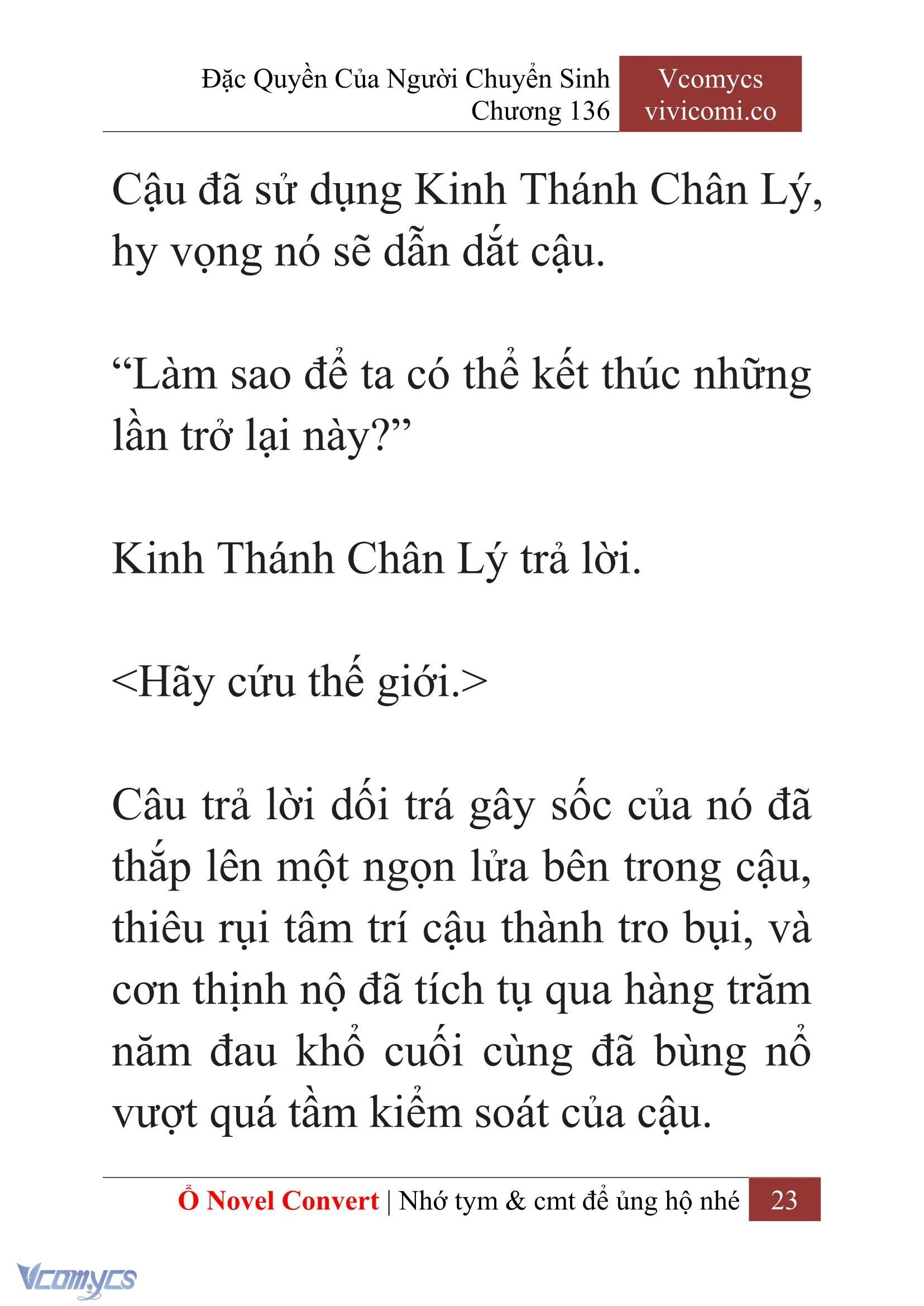 [Novel] Đặc Quyền Của Người Chuyển Sinh Chapter 136 - Trang 26