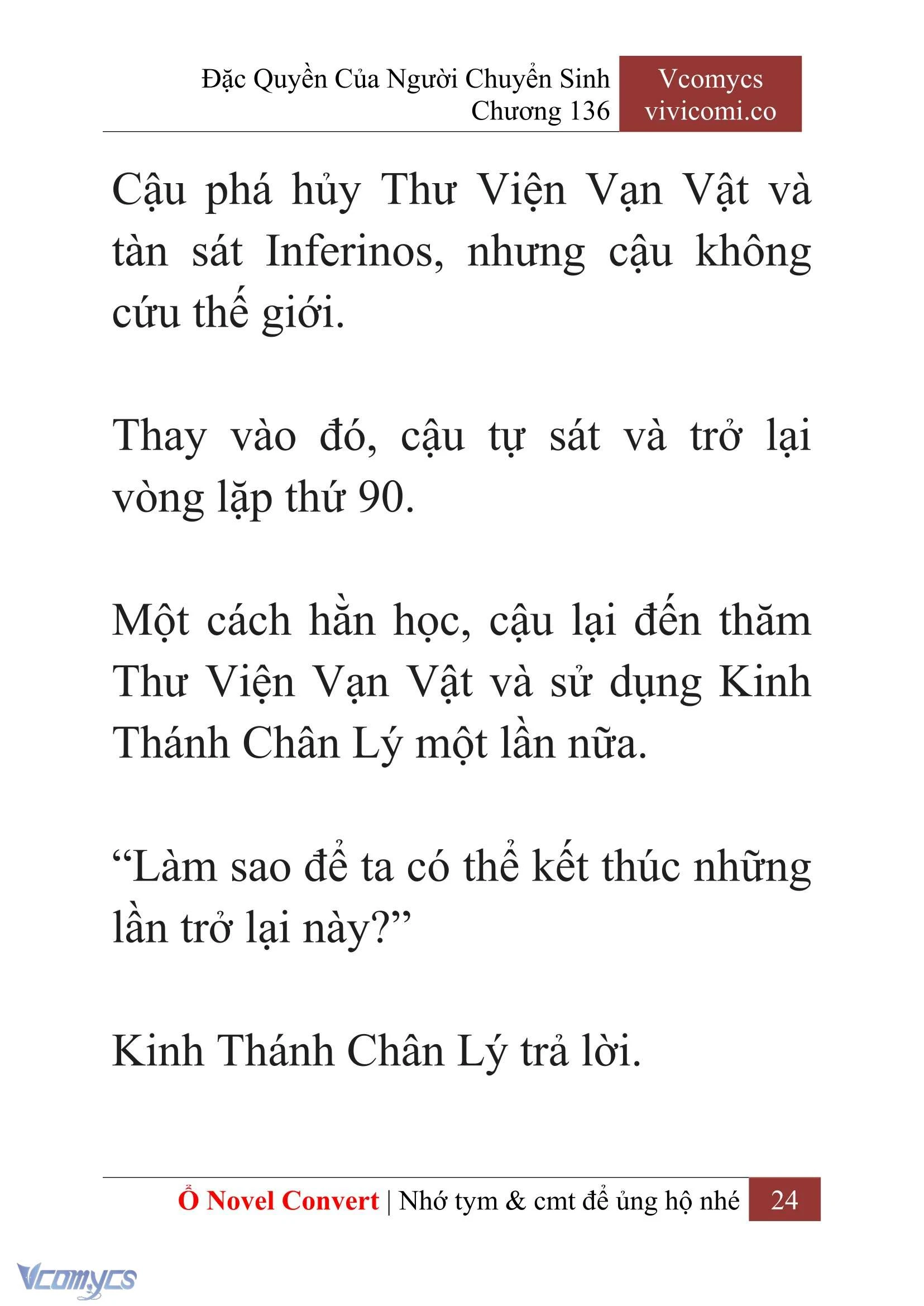 [Novel] Đặc Quyền Của Người Chuyển Sinh Chapter 136 - Trang 27