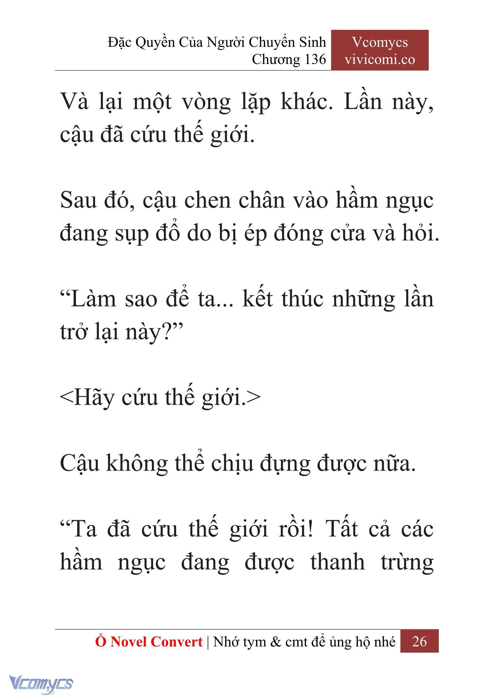 [Novel] Đặc Quyền Của Người Chuyển Sinh Chapter 136 - Trang 29