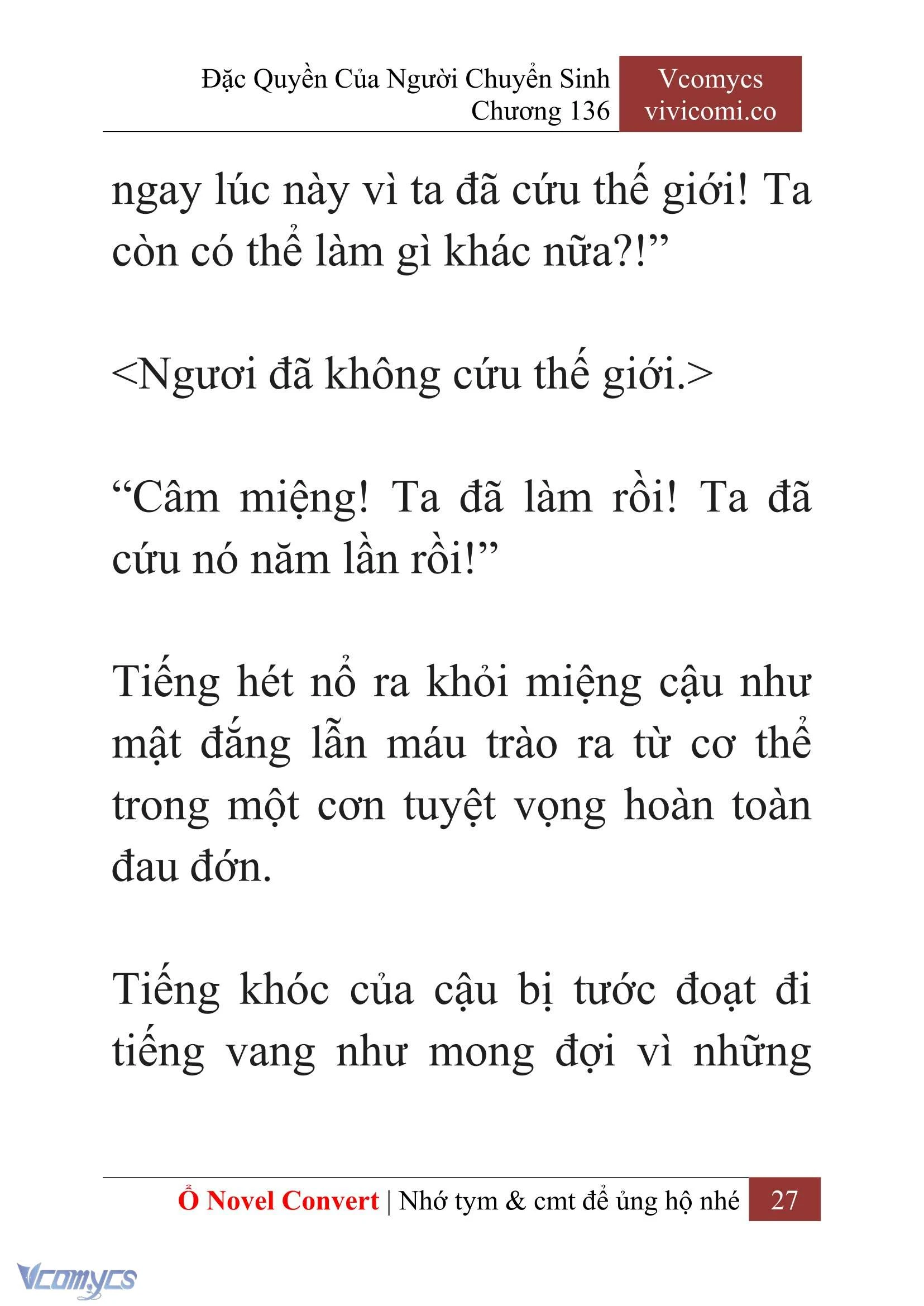 [Novel] Đặc Quyền Của Người Chuyển Sinh Chapter 136 - Trang 30