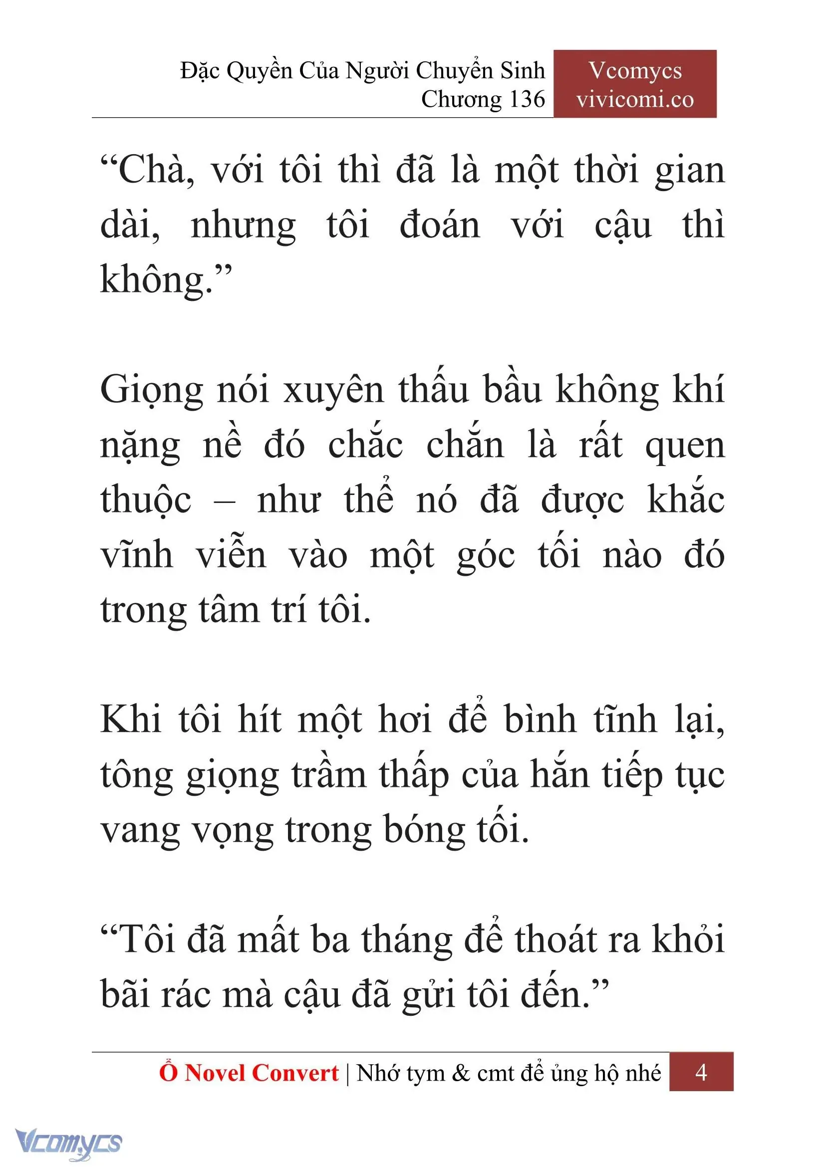 [Novel] Đặc Quyền Của Người Chuyển Sinh Chapter 136 - Trang 7