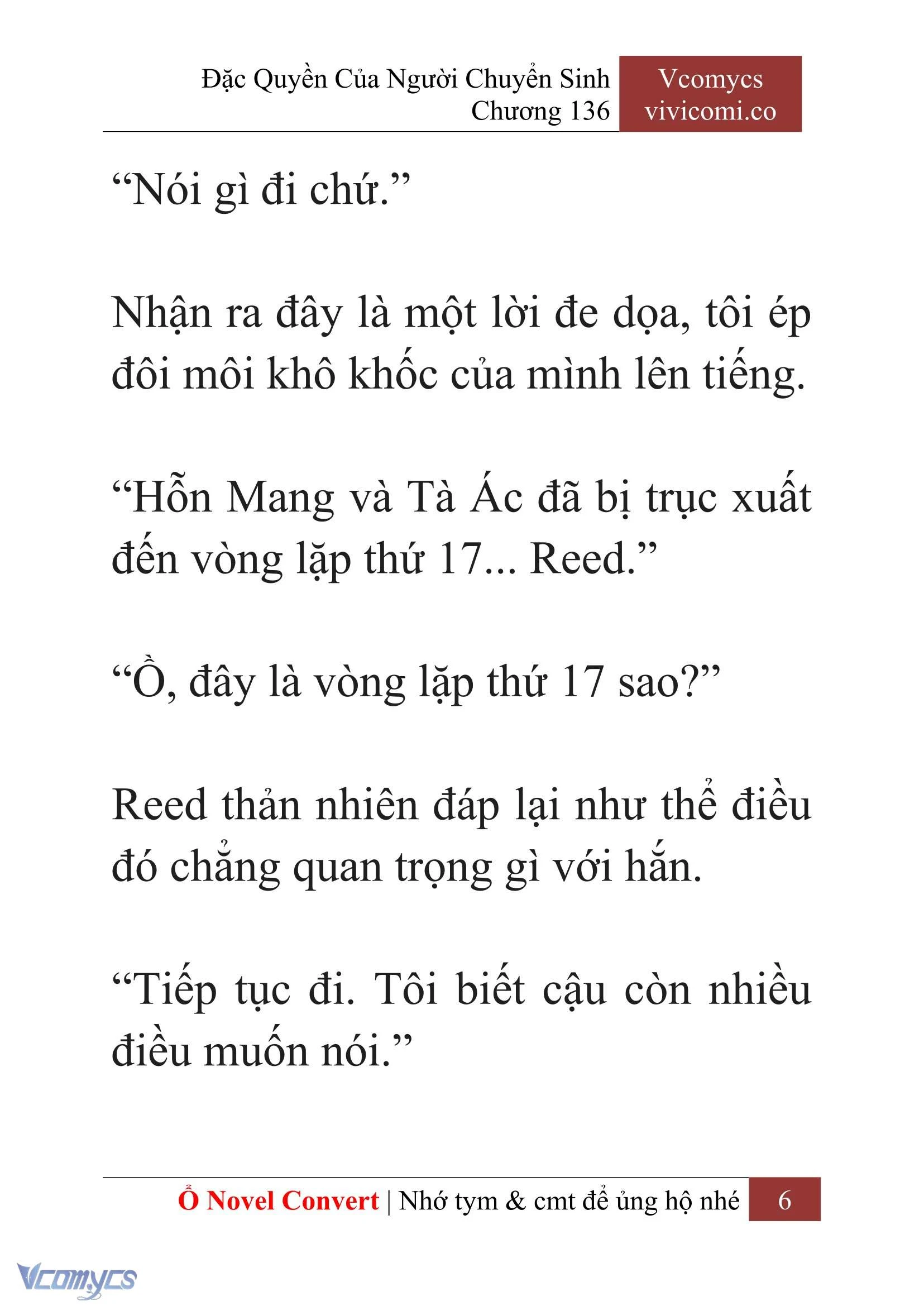 [Novel] Đặc Quyền Của Người Chuyển Sinh Chapter 136 - Trang 9