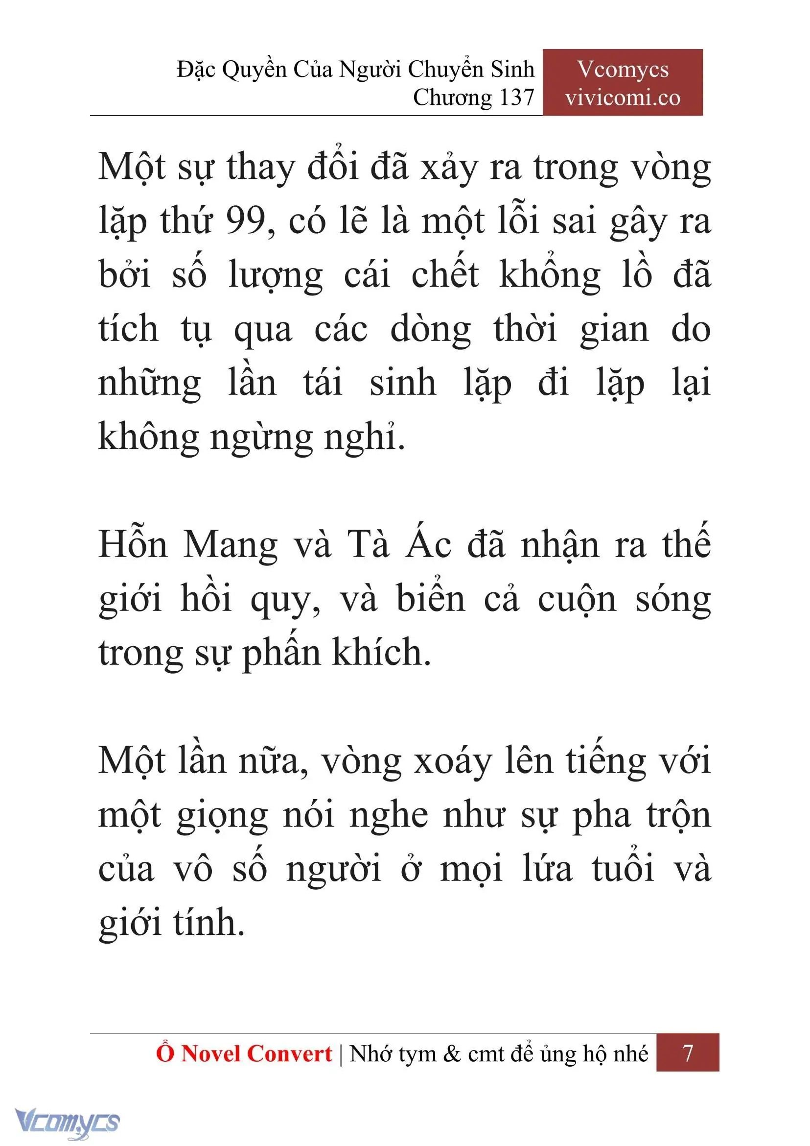 [Novel] Đặc Quyền Của Người Chuyển Sinh Chapter 137 - Trang 10