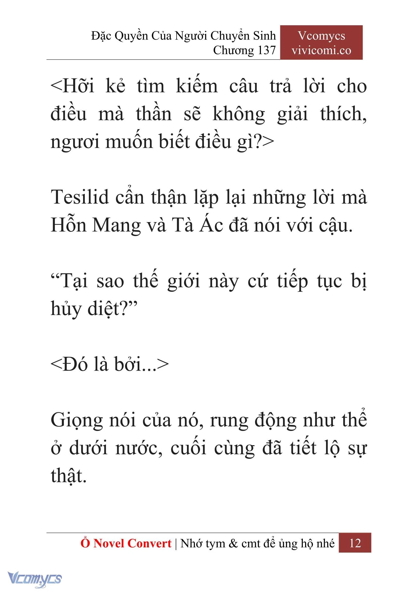 [Novel] Đặc Quyền Của Người Chuyển Sinh Chapter 137 - Trang 15