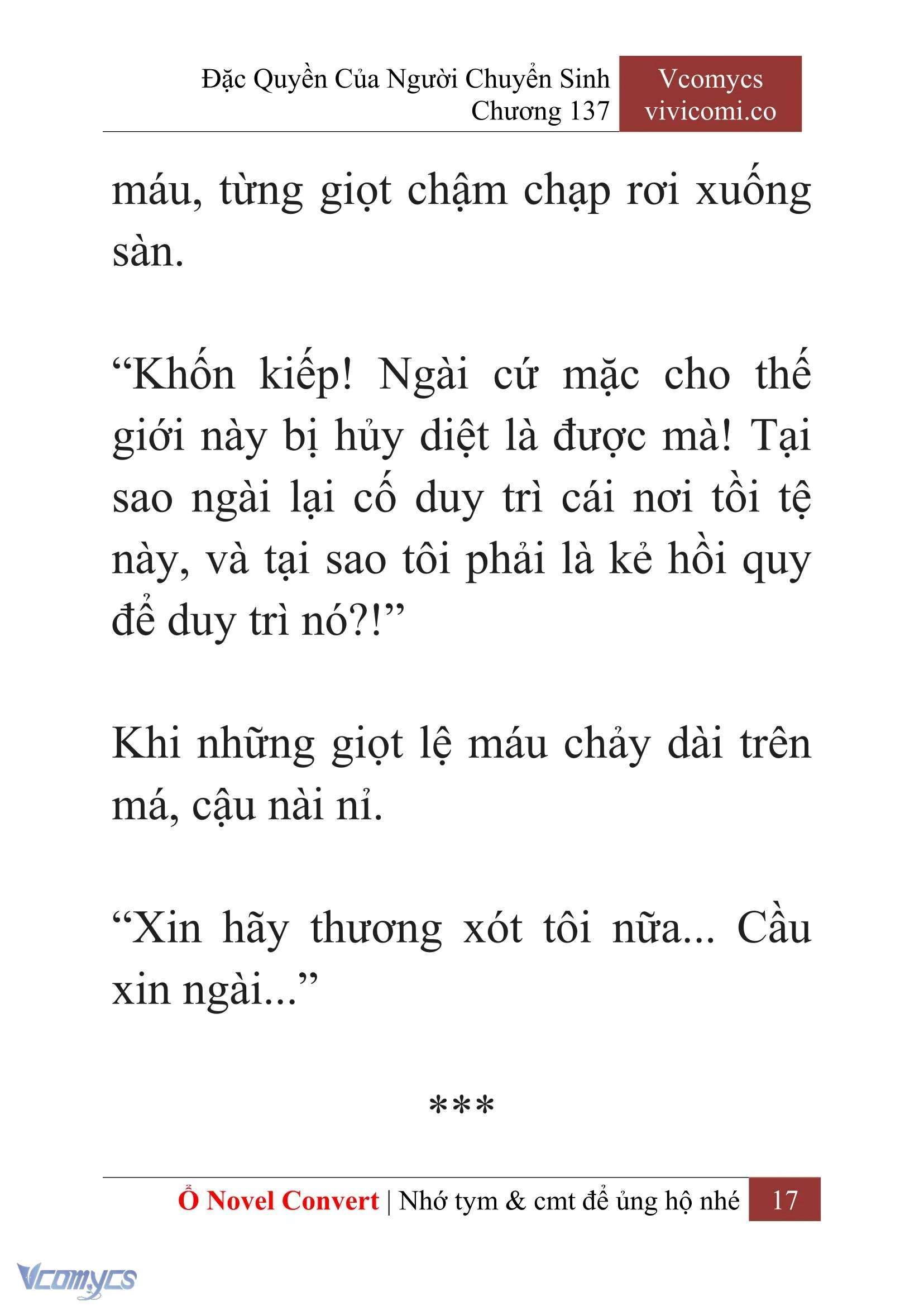 [Novel] Đặc Quyền Của Người Chuyển Sinh Chapter 137 - Trang 20