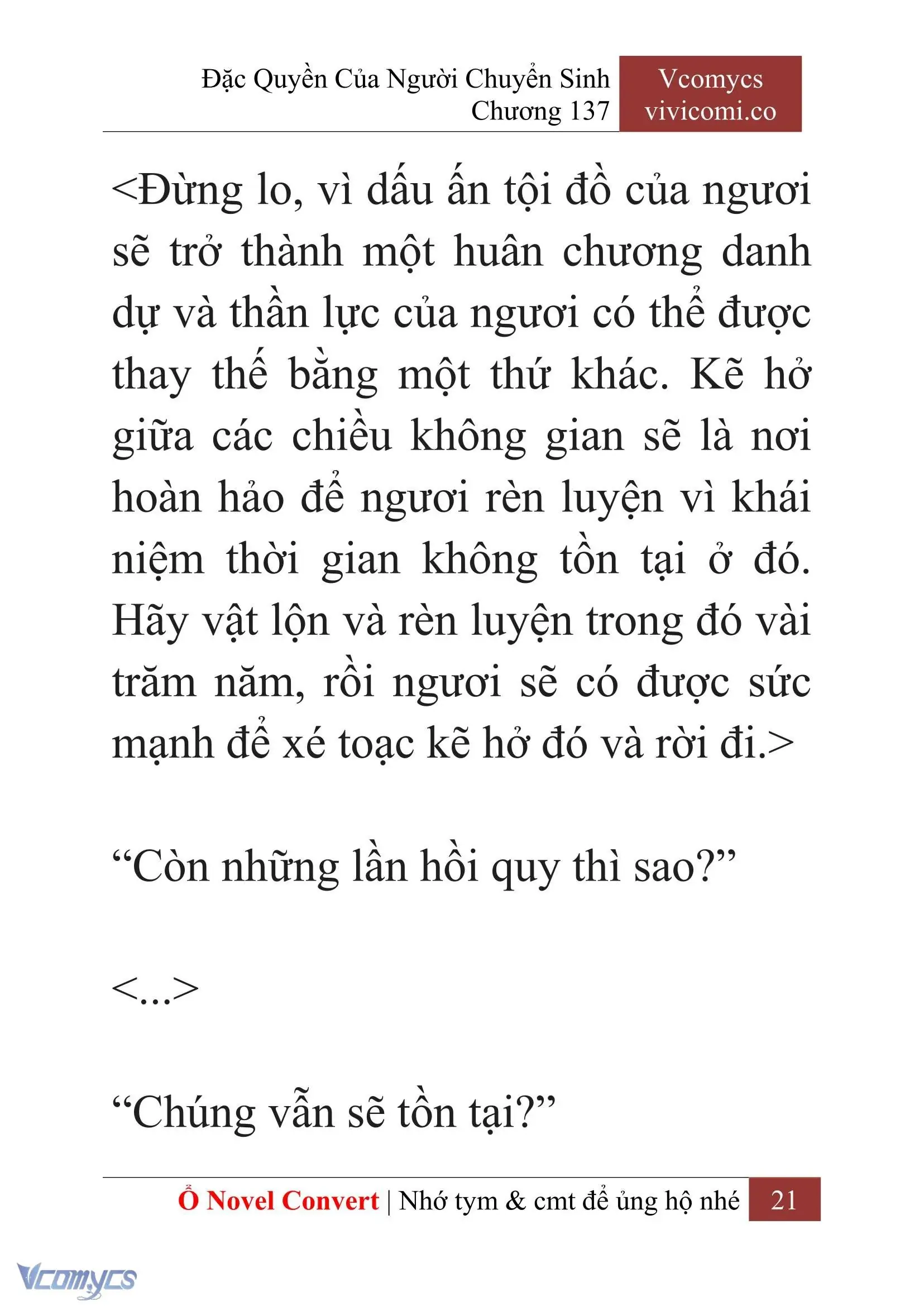 [Novel] Đặc Quyền Của Người Chuyển Sinh Chapter 137 - Trang 24