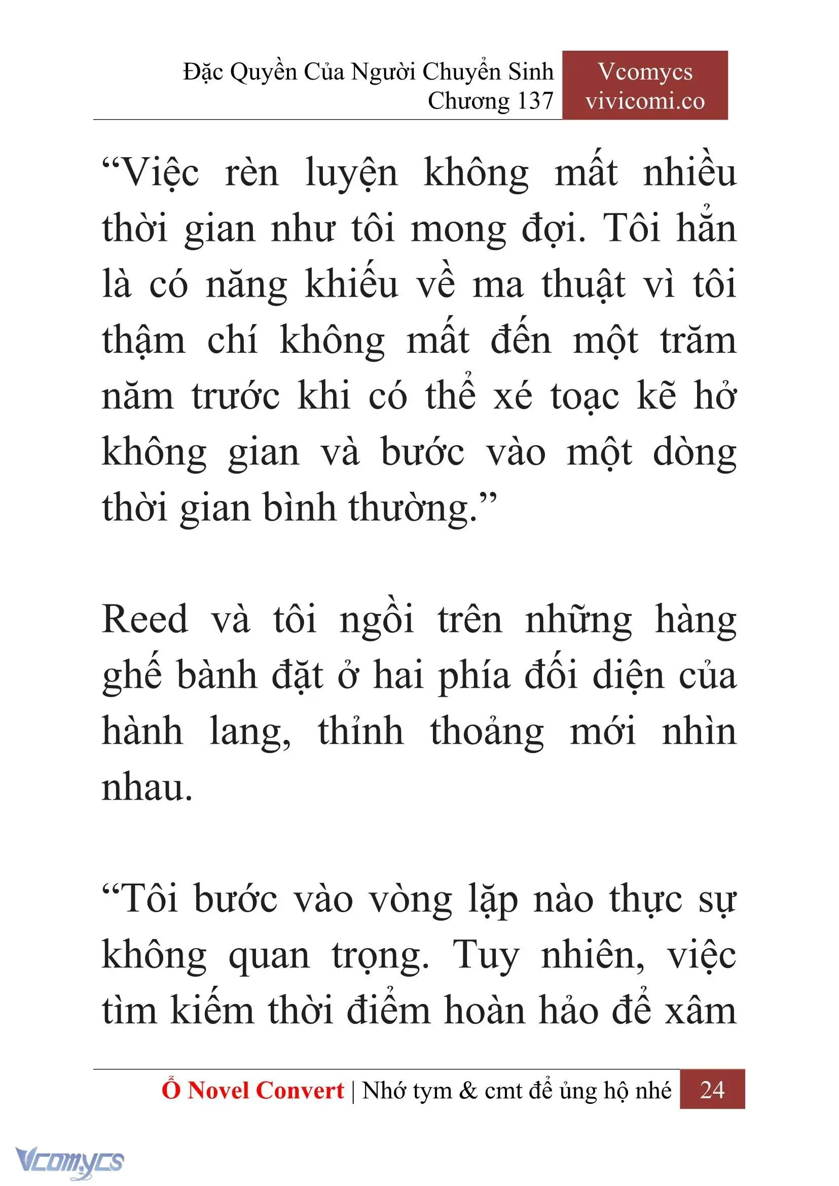 [Novel] Đặc Quyền Của Người Chuyển Sinh Chapter 137 - Trang 27