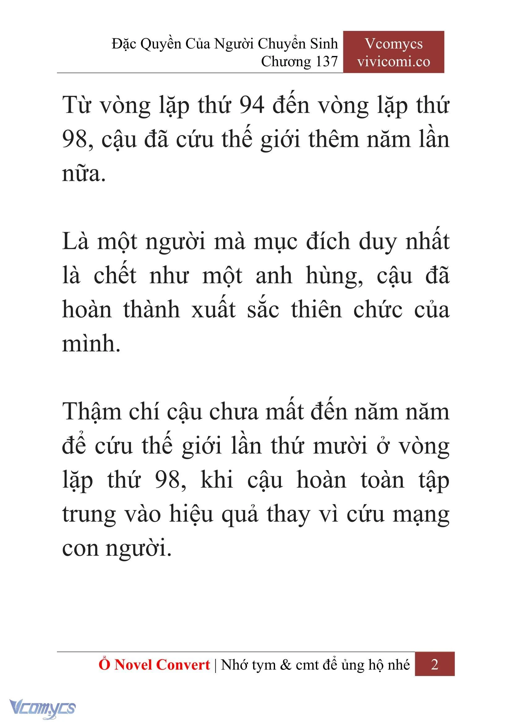 [Novel] Đặc Quyền Của Người Chuyển Sinh Chapter 137 - Trang 5