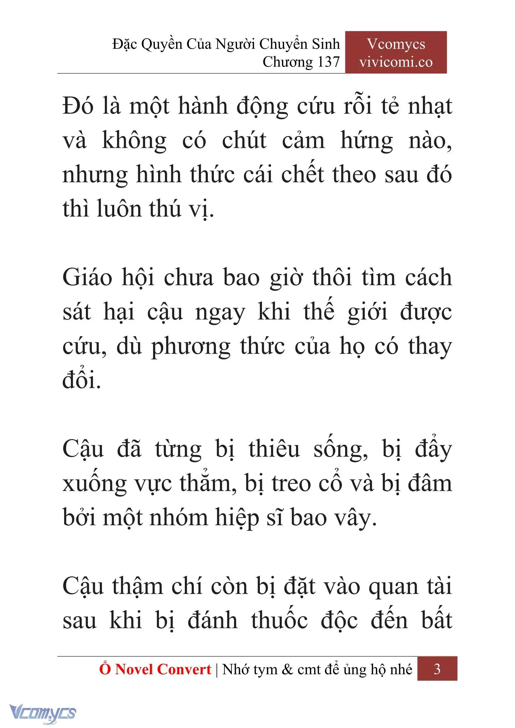 [Novel] Đặc Quyền Của Người Chuyển Sinh Chapter 137 - Trang 6
