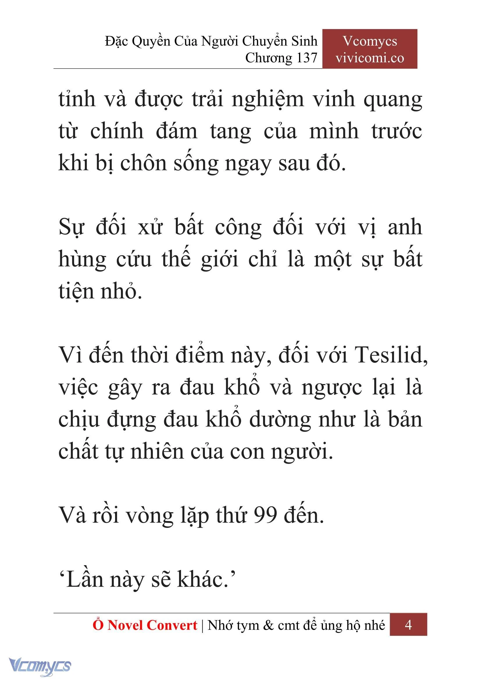 [Novel] Đặc Quyền Của Người Chuyển Sinh Chapter 137 - Trang 7
