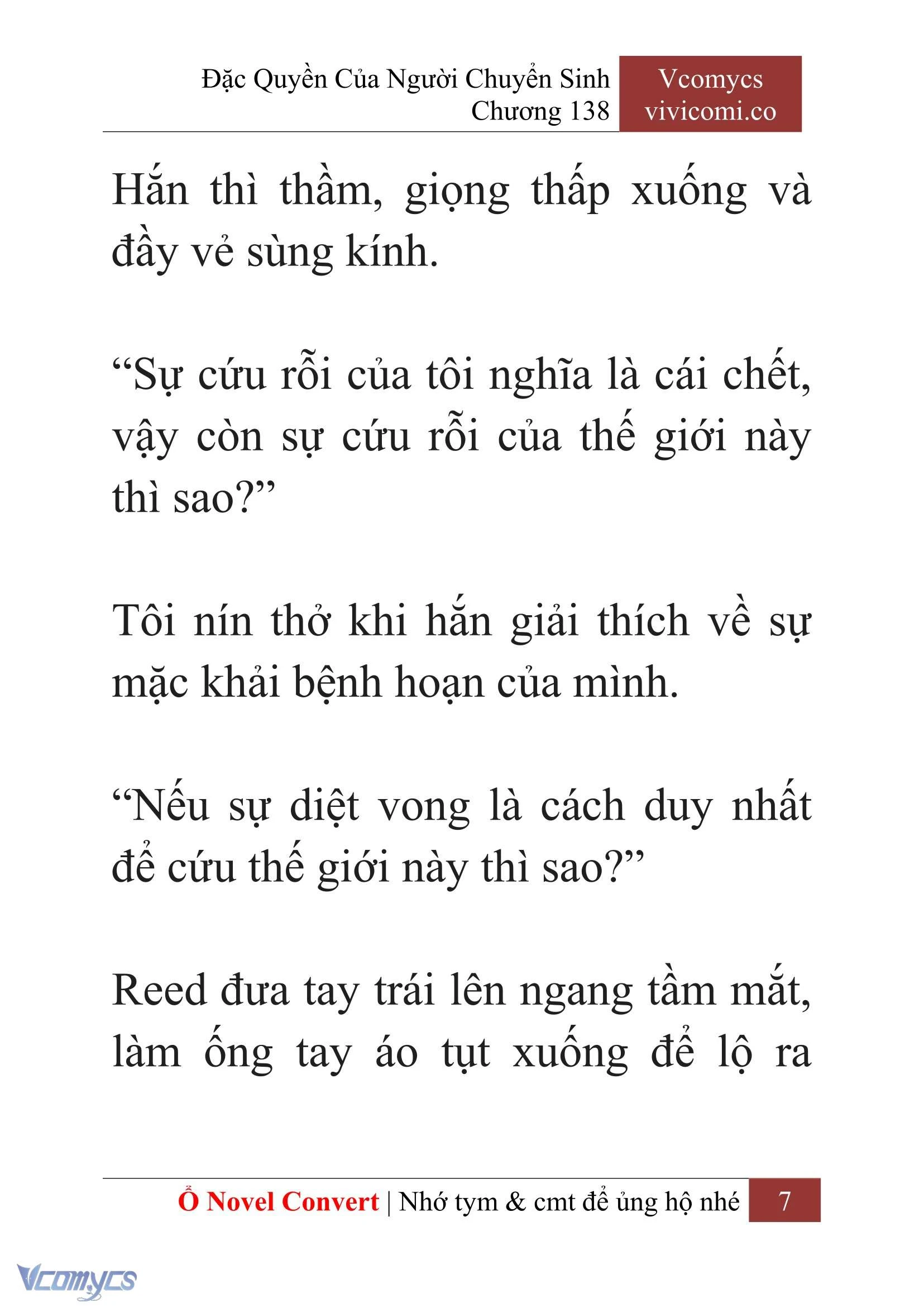 [Novel] Đặc Quyền Của Người Chuyển Sinh Chapter 138 - Trang 10