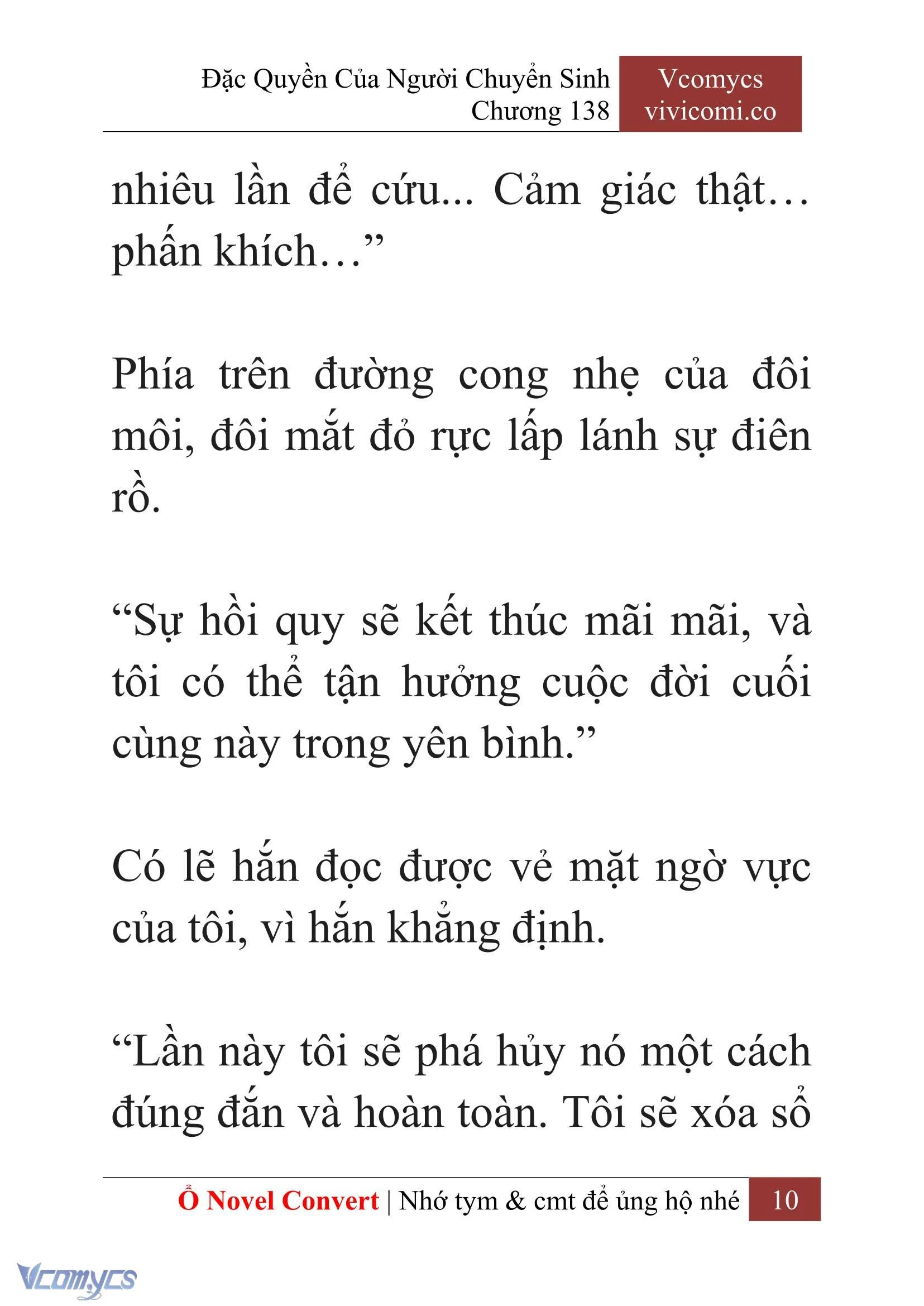[Novel] Đặc Quyền Của Người Chuyển Sinh Chapter 138 - Trang 13