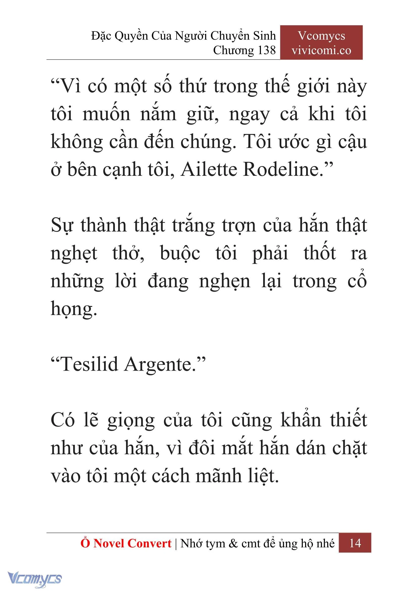 [Novel] Đặc Quyền Của Người Chuyển Sinh Chapter 138 - Trang 17