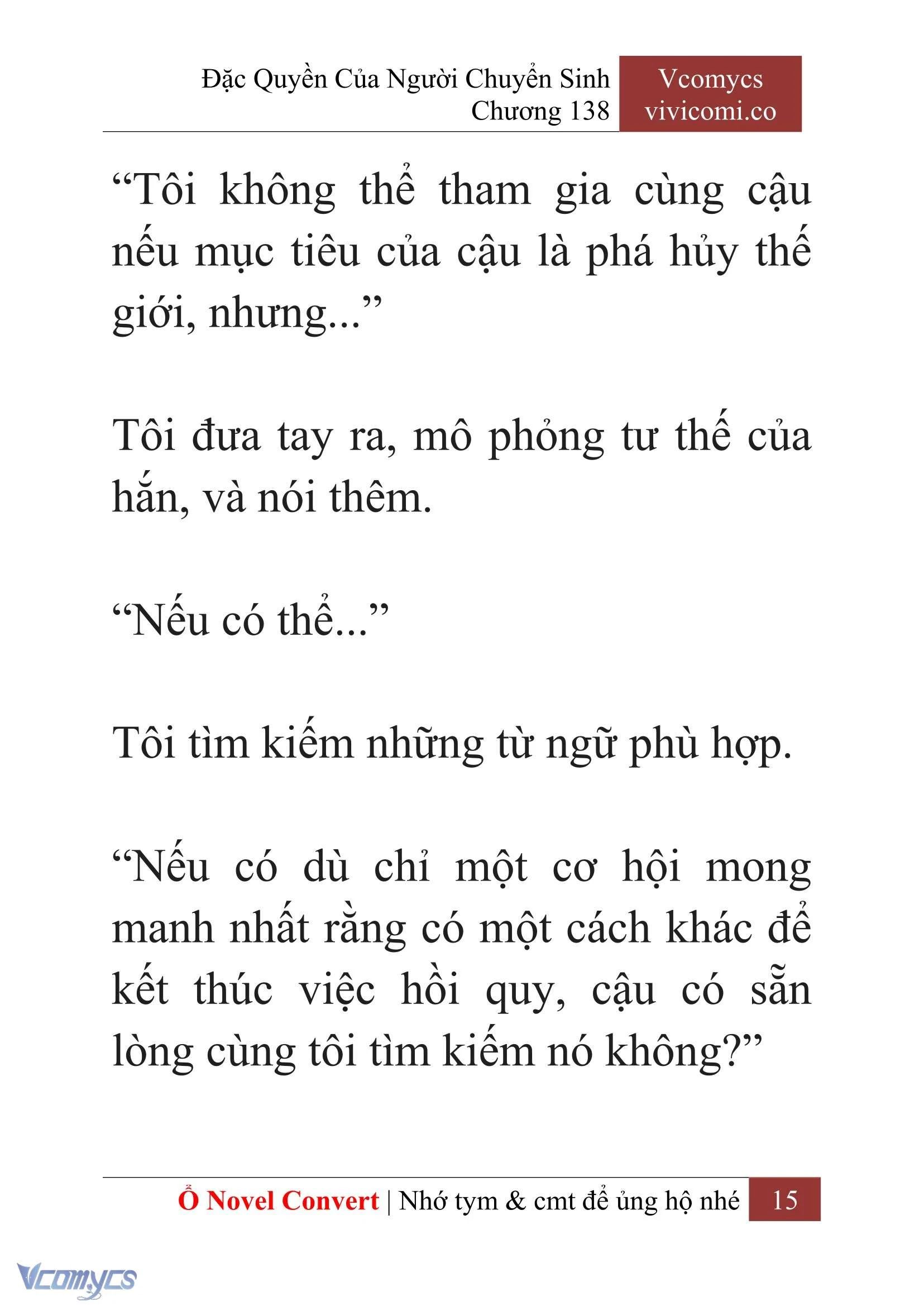 [Novel] Đặc Quyền Của Người Chuyển Sinh Chapter 138 - Trang 18