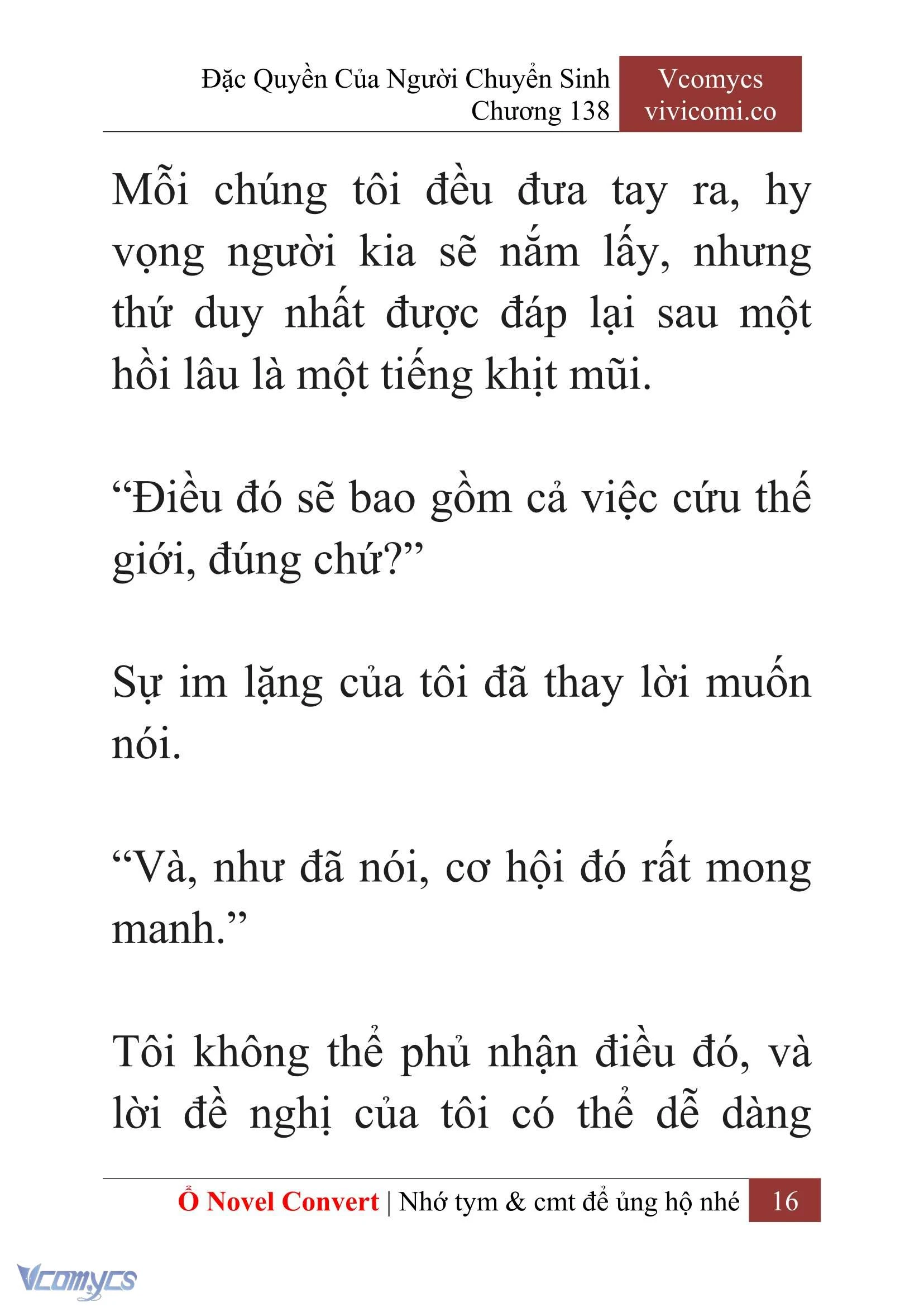 [Novel] Đặc Quyền Của Người Chuyển Sinh Chapter 138 - Trang 19