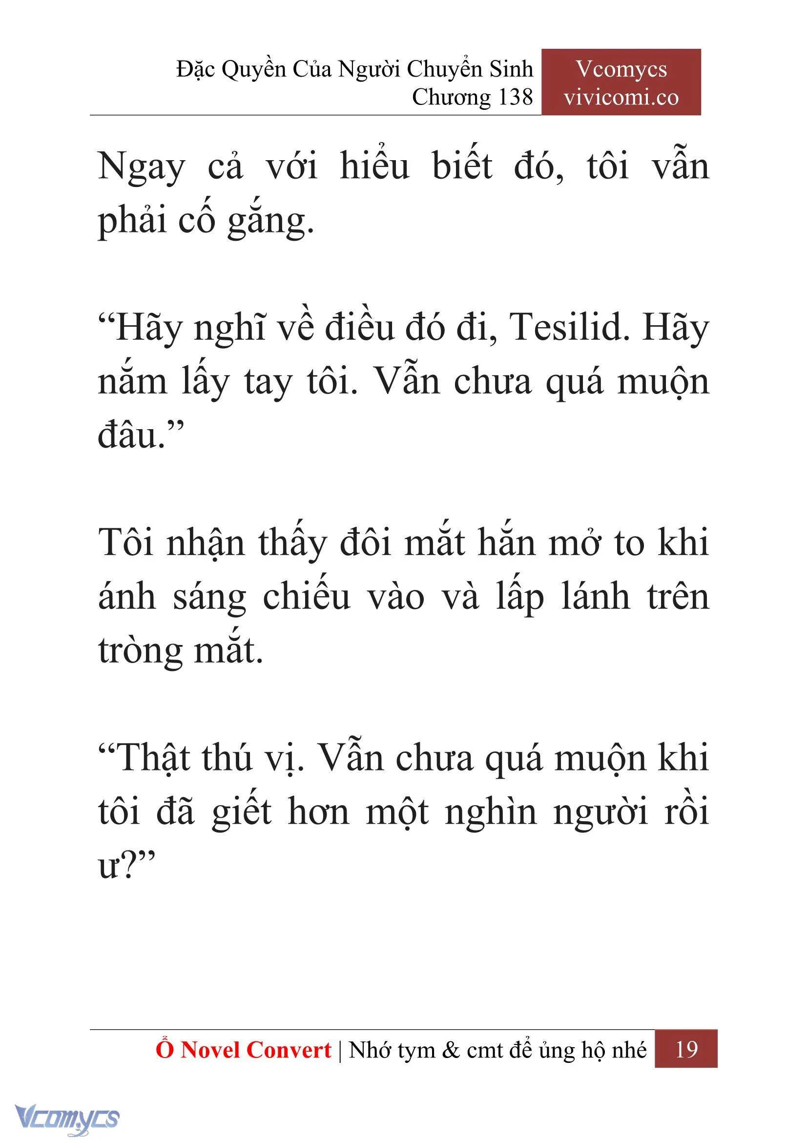 [Novel] Đặc Quyền Của Người Chuyển Sinh Chapter 138 - Trang 22