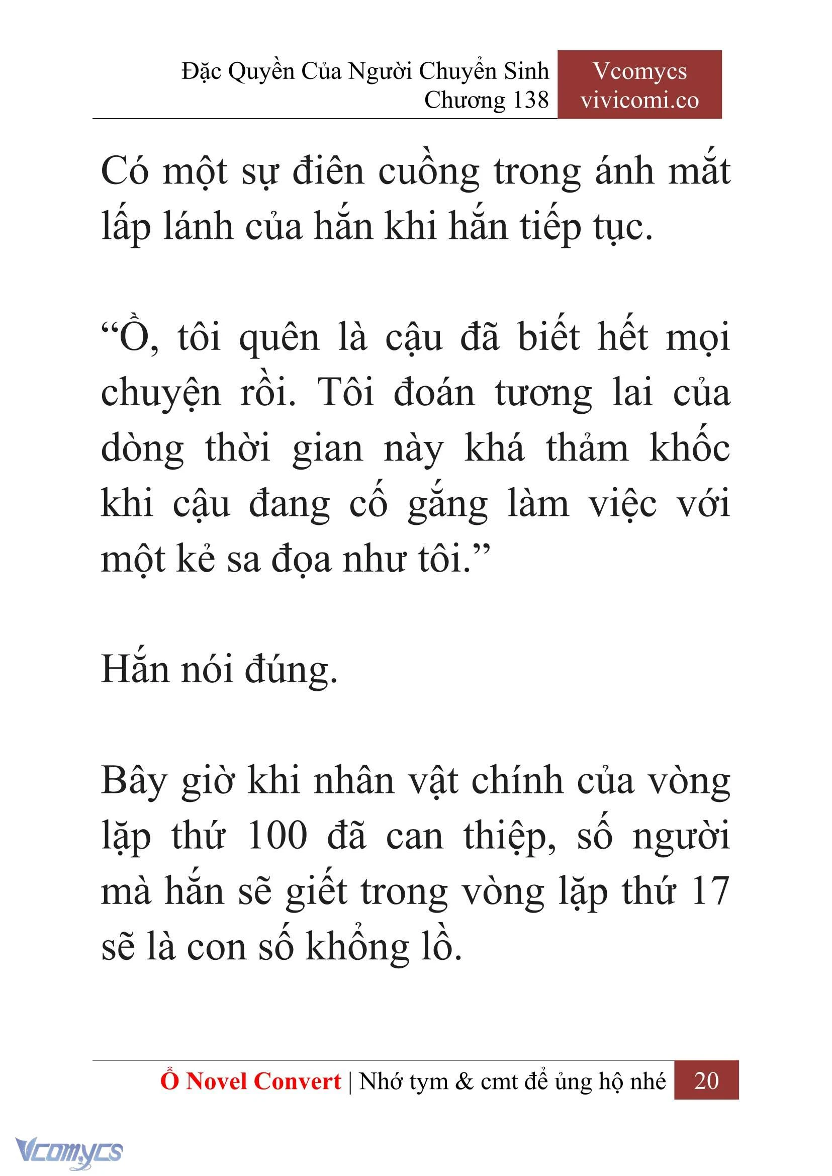 [Novel] Đặc Quyền Của Người Chuyển Sinh Chapter 138 - Trang 23