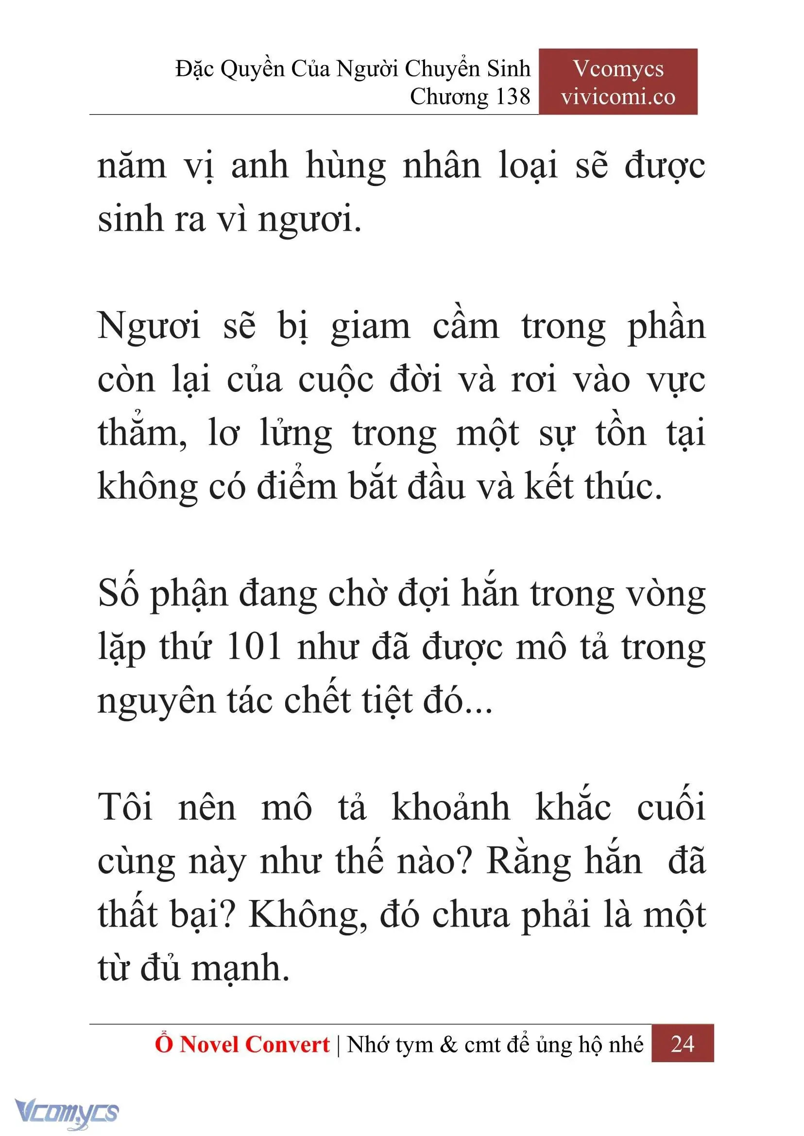 [Novel] Đặc Quyền Của Người Chuyển Sinh Chapter 138 - Trang 27