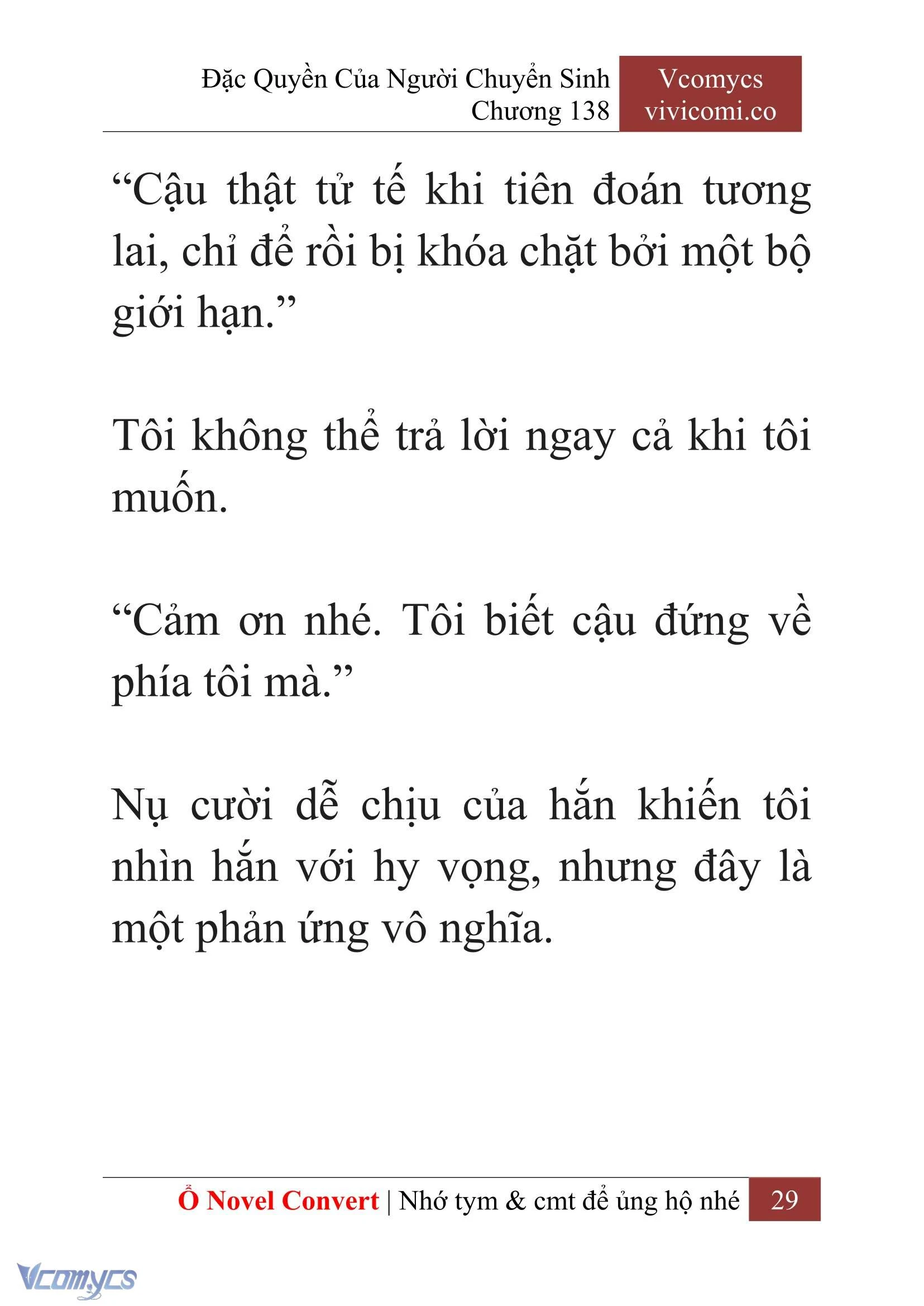 [Novel] Đặc Quyền Của Người Chuyển Sinh Chapter 138 - Trang 32