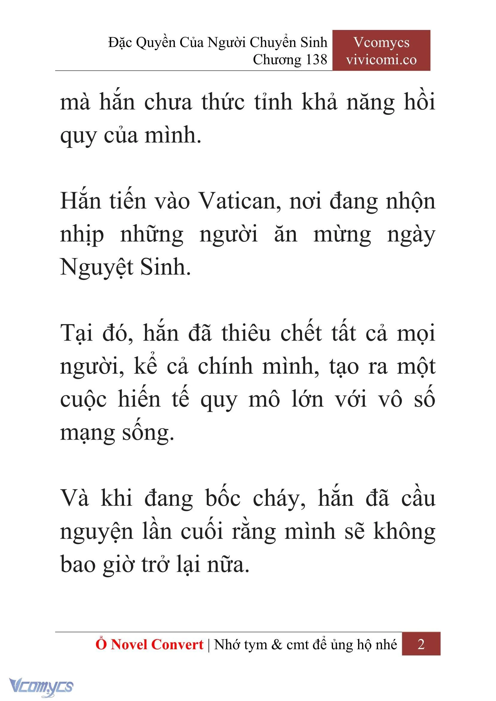 [Novel] Đặc Quyền Của Người Chuyển Sinh Chapter 138 - Trang 5